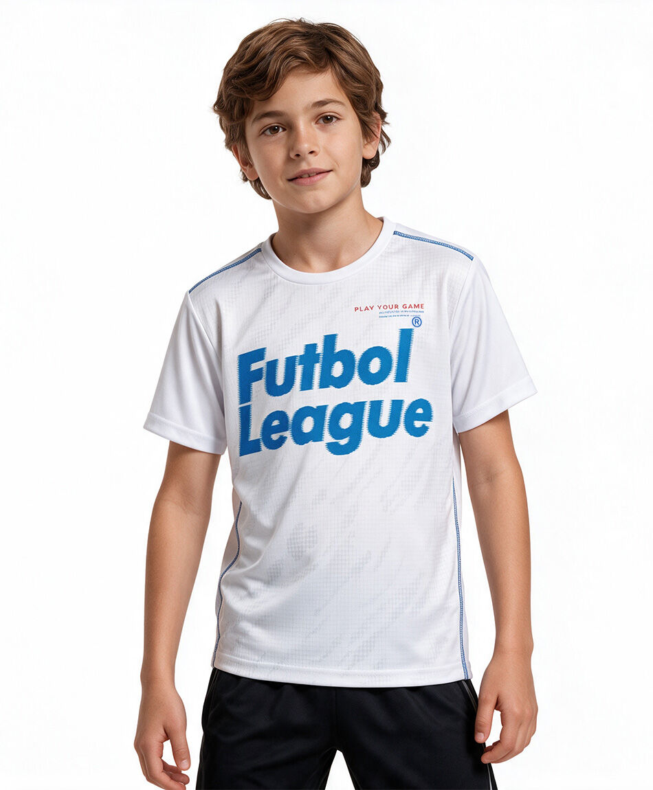 Polera ni&ntilde;o f&uacute;tbol league