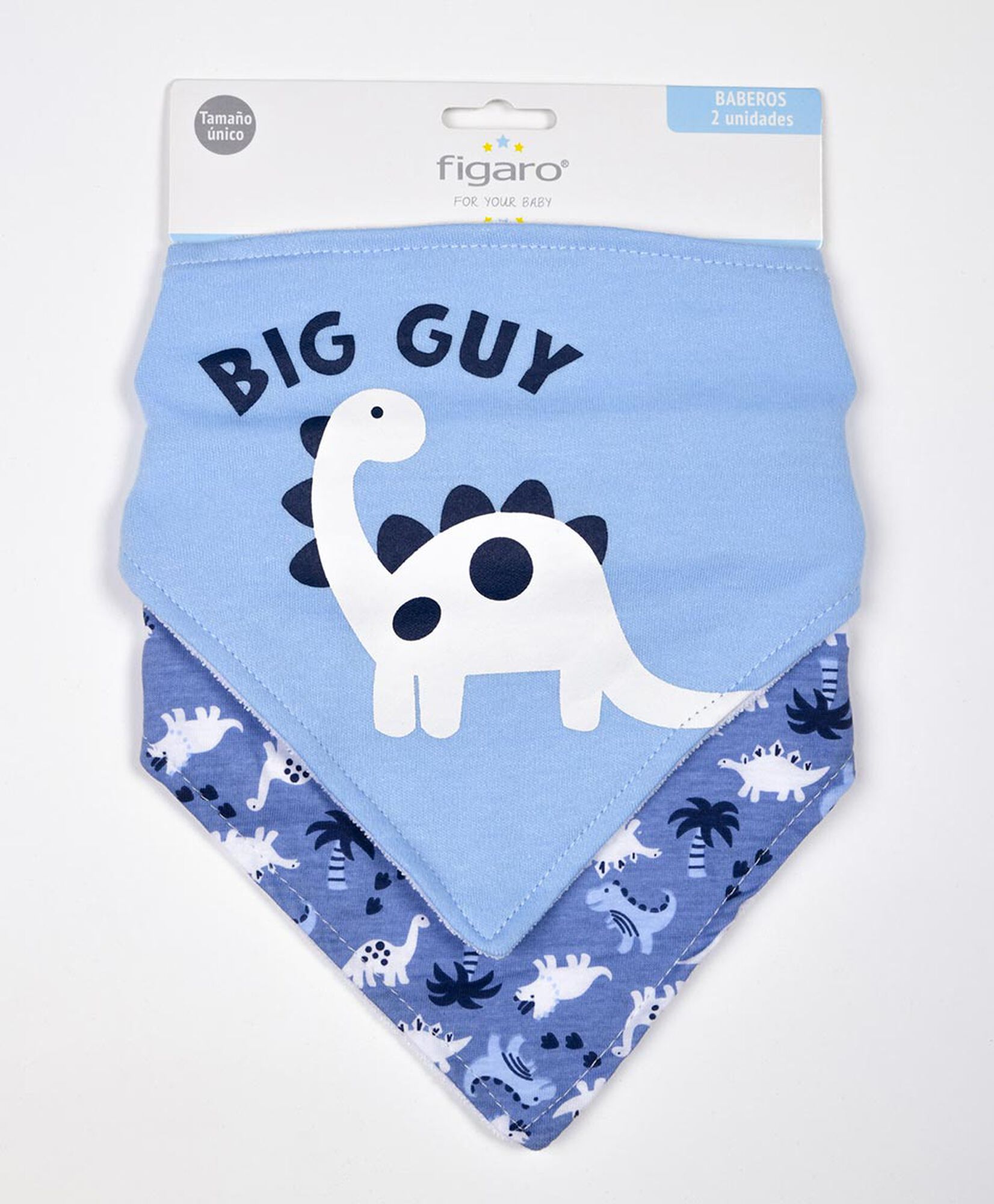 Pack 2 baberos bebé bandana dinosaurios Pack 2 baberos bebé bandana dinosaurios