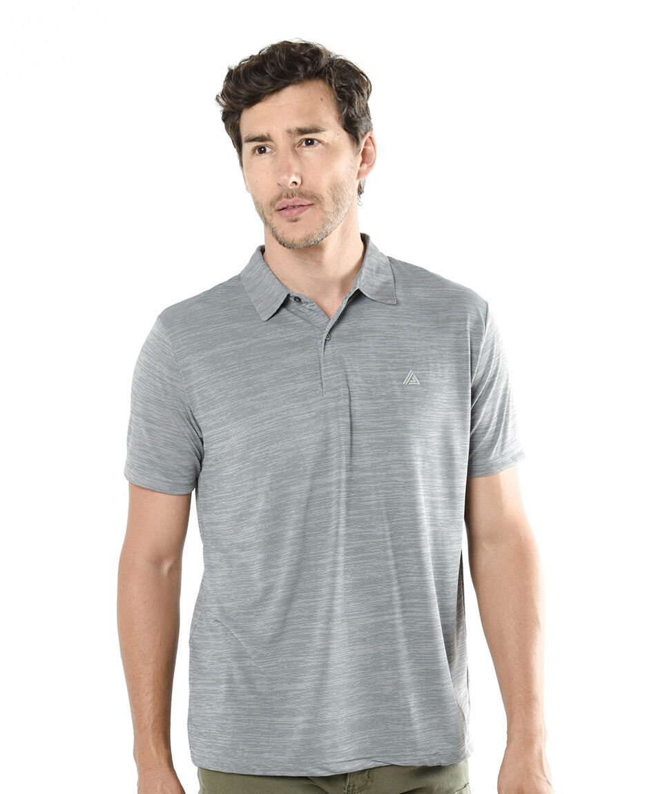 Polera hombre botones cuello piqu&eacute;