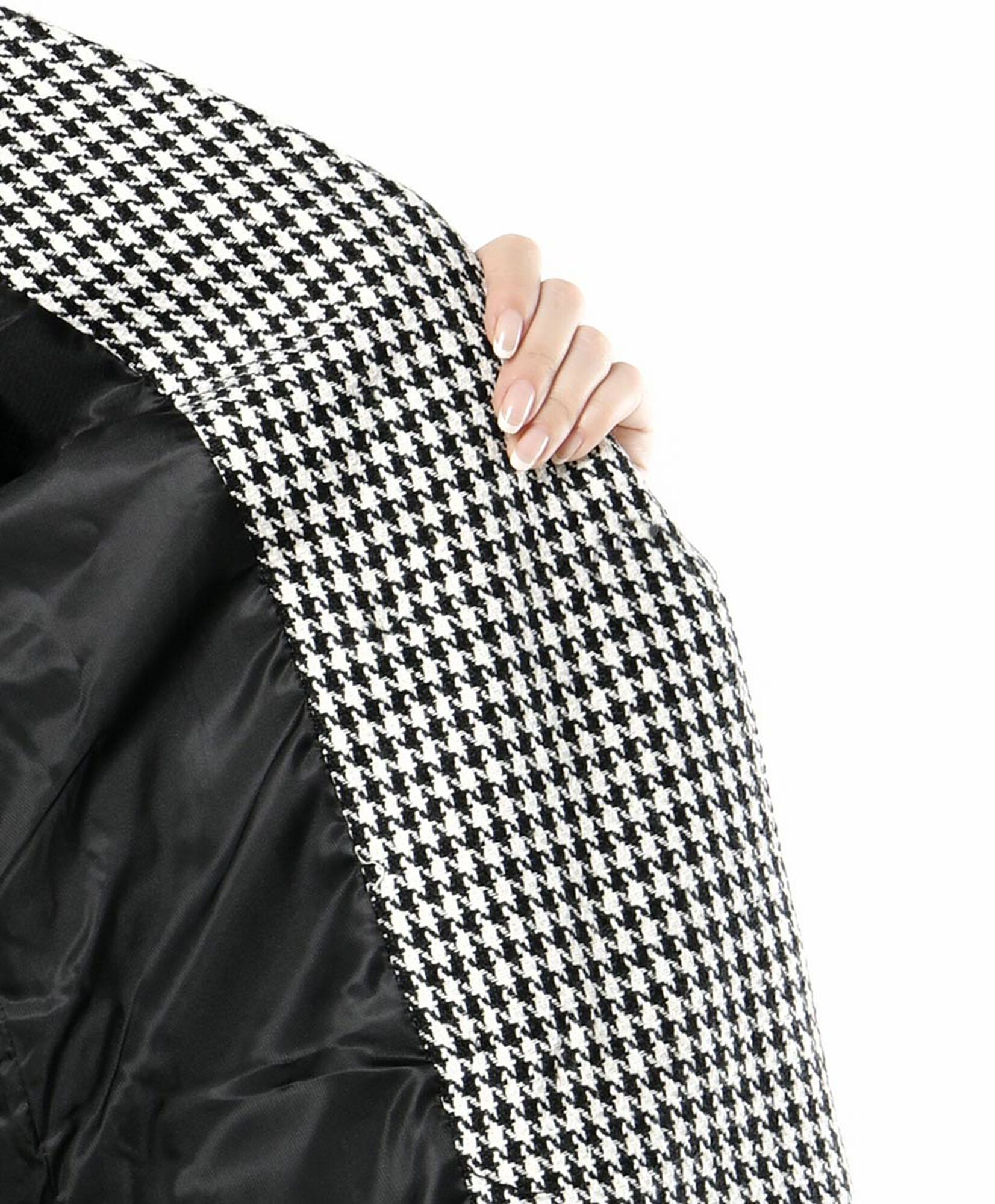 Chaqueta mujer pied de poule cruzada Chaqueta mujer pied de poule cruzada