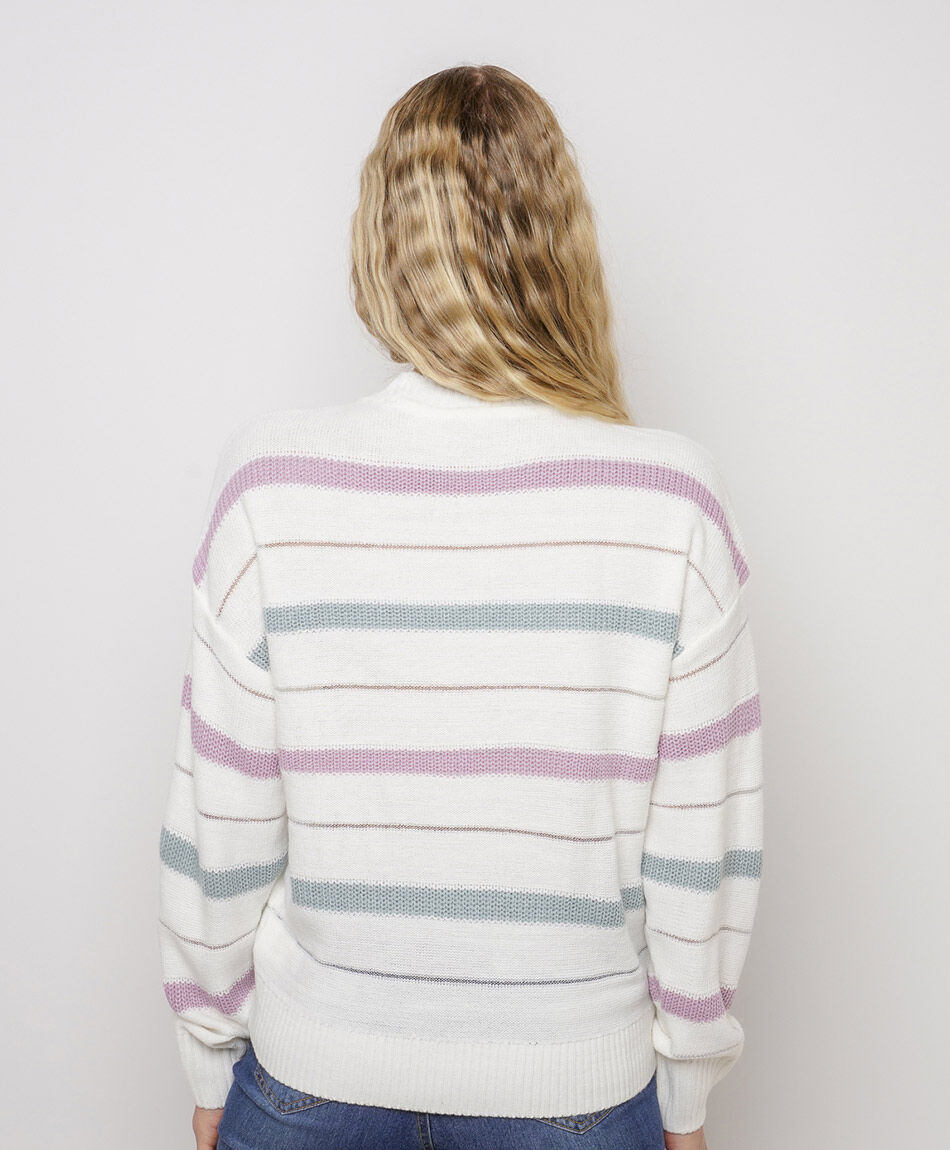 Sweater mujer rayas pastel