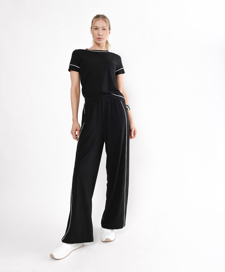 Pantal&oacute;n mujer acanalado