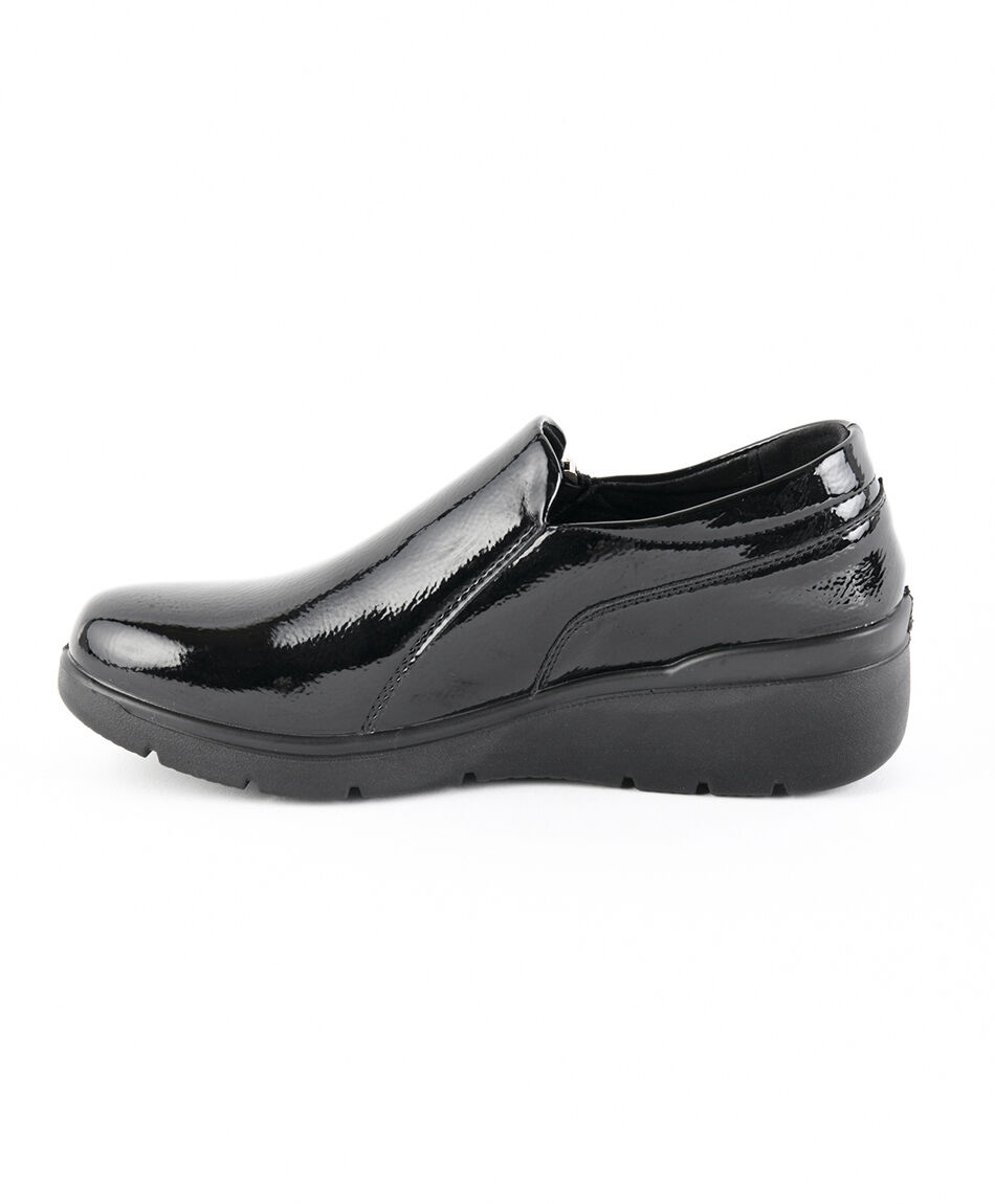 Mocas&iacute;n mujer charol