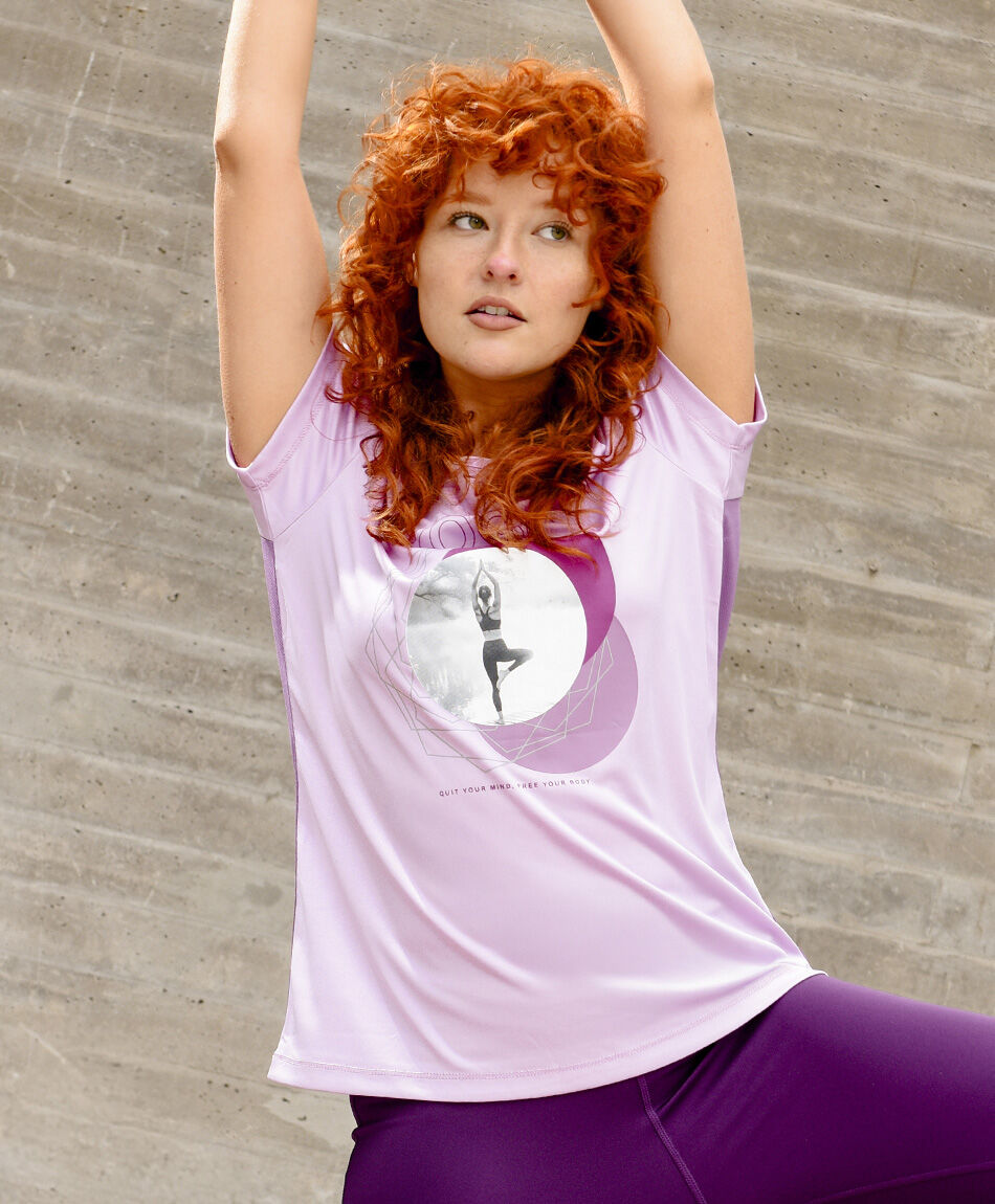 Polera deportiva mujer yoga