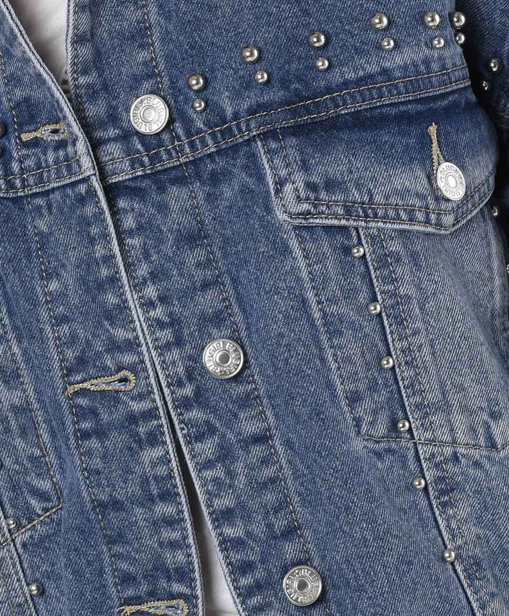 Chaqueta mujer denim perlas Chaqueta mujer denim perlas