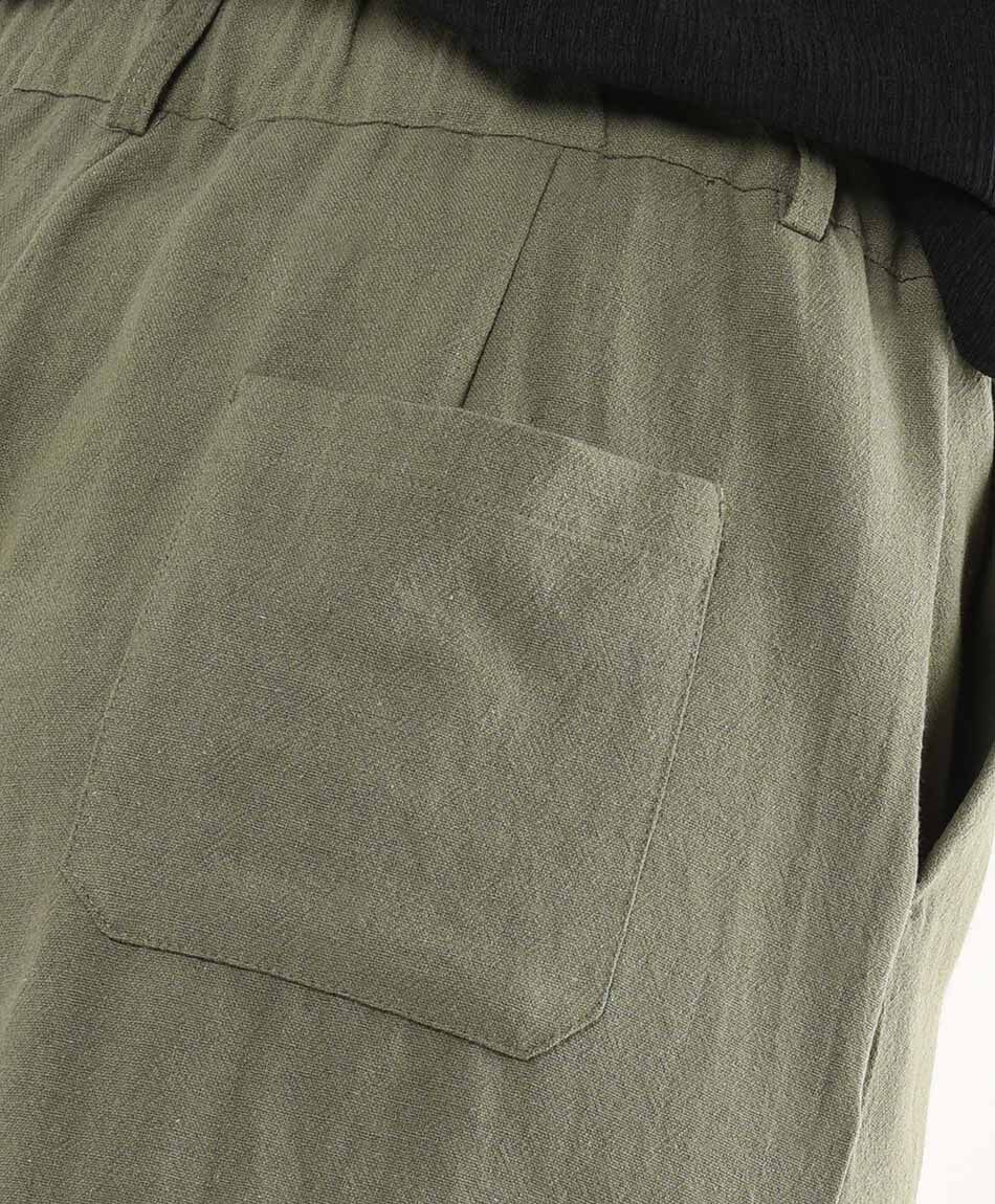 Short mujer verde lino