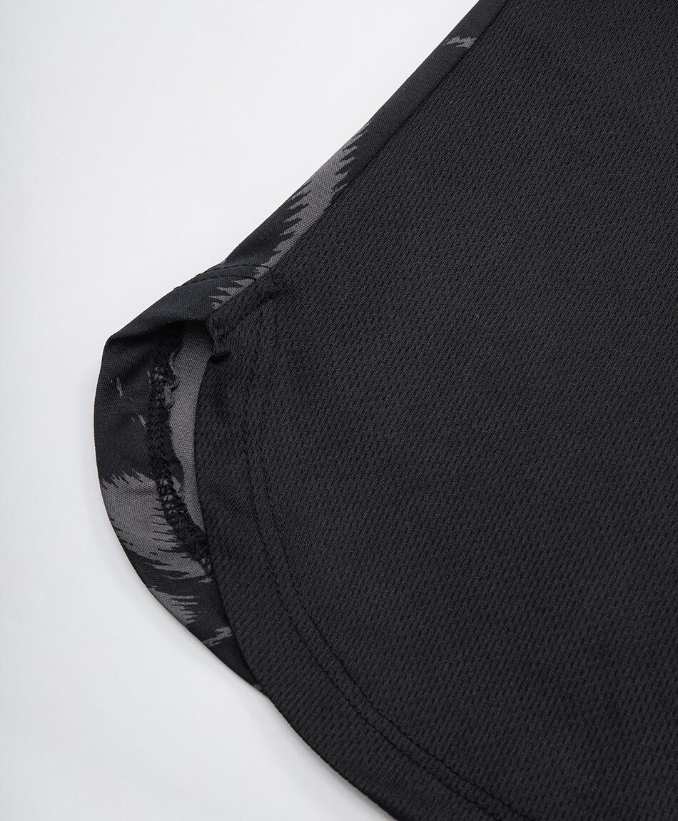 Polera deportiva mujer abstracto black