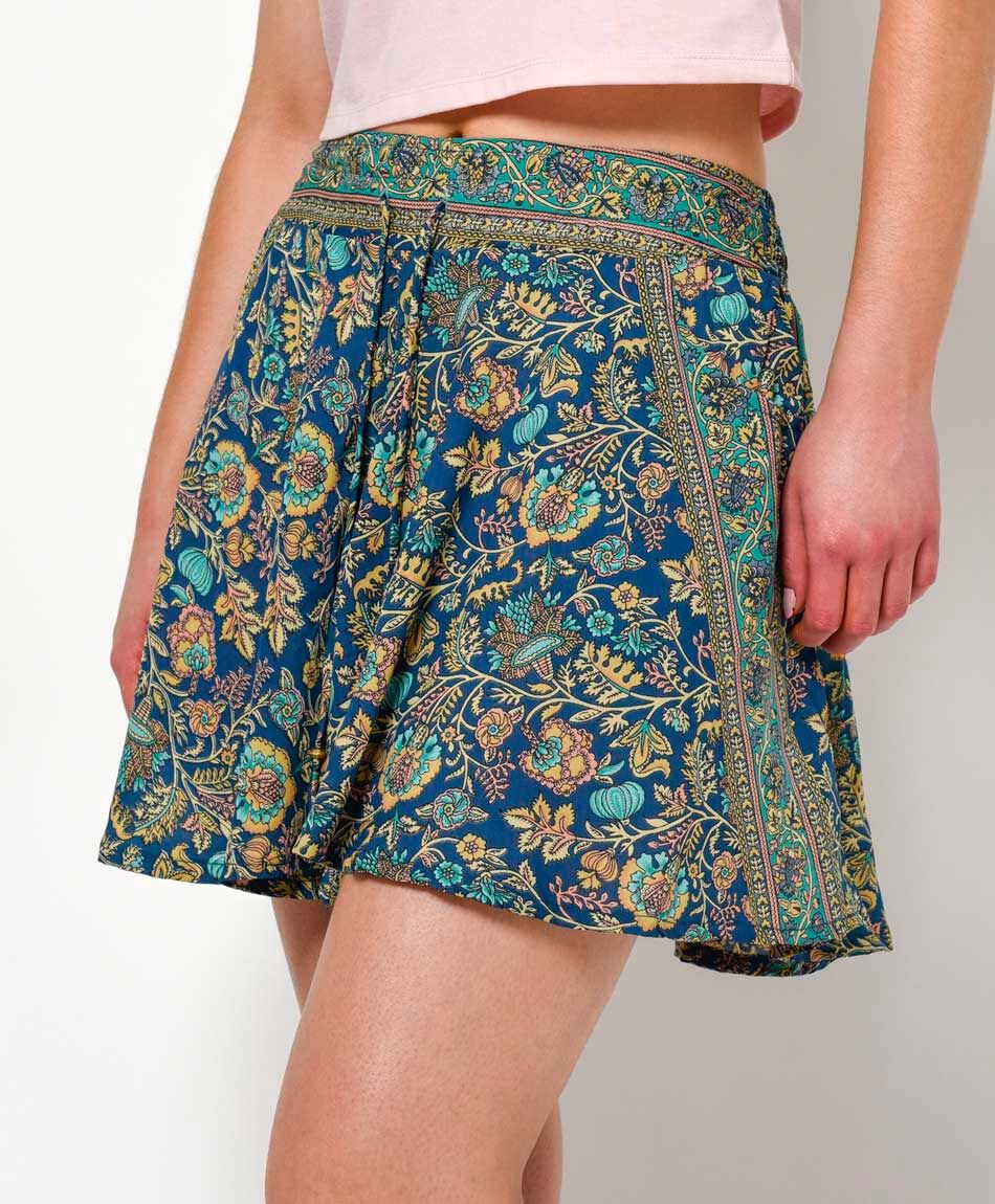 Short mujer floreado