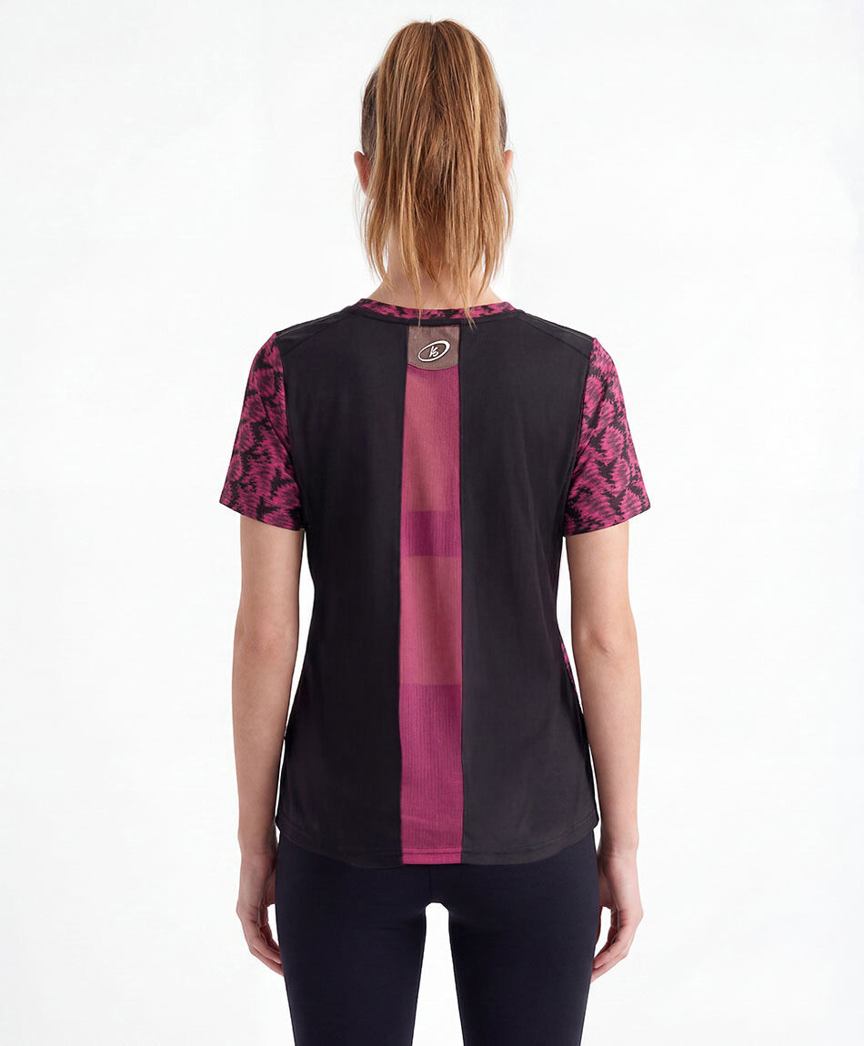 Polera deportiva mujer print frontal