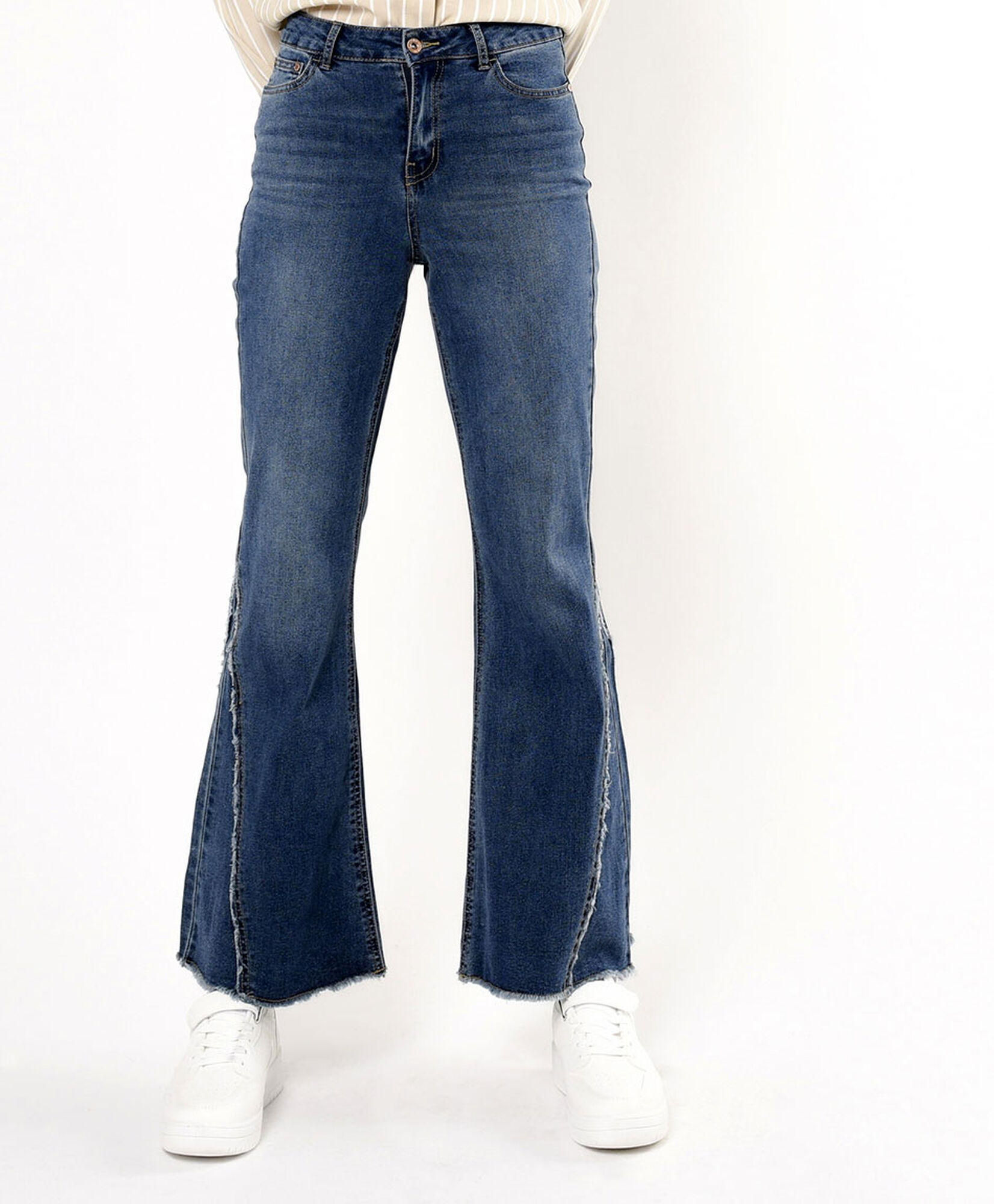 Jeans mujer patch flare Jeans mujer patch flare