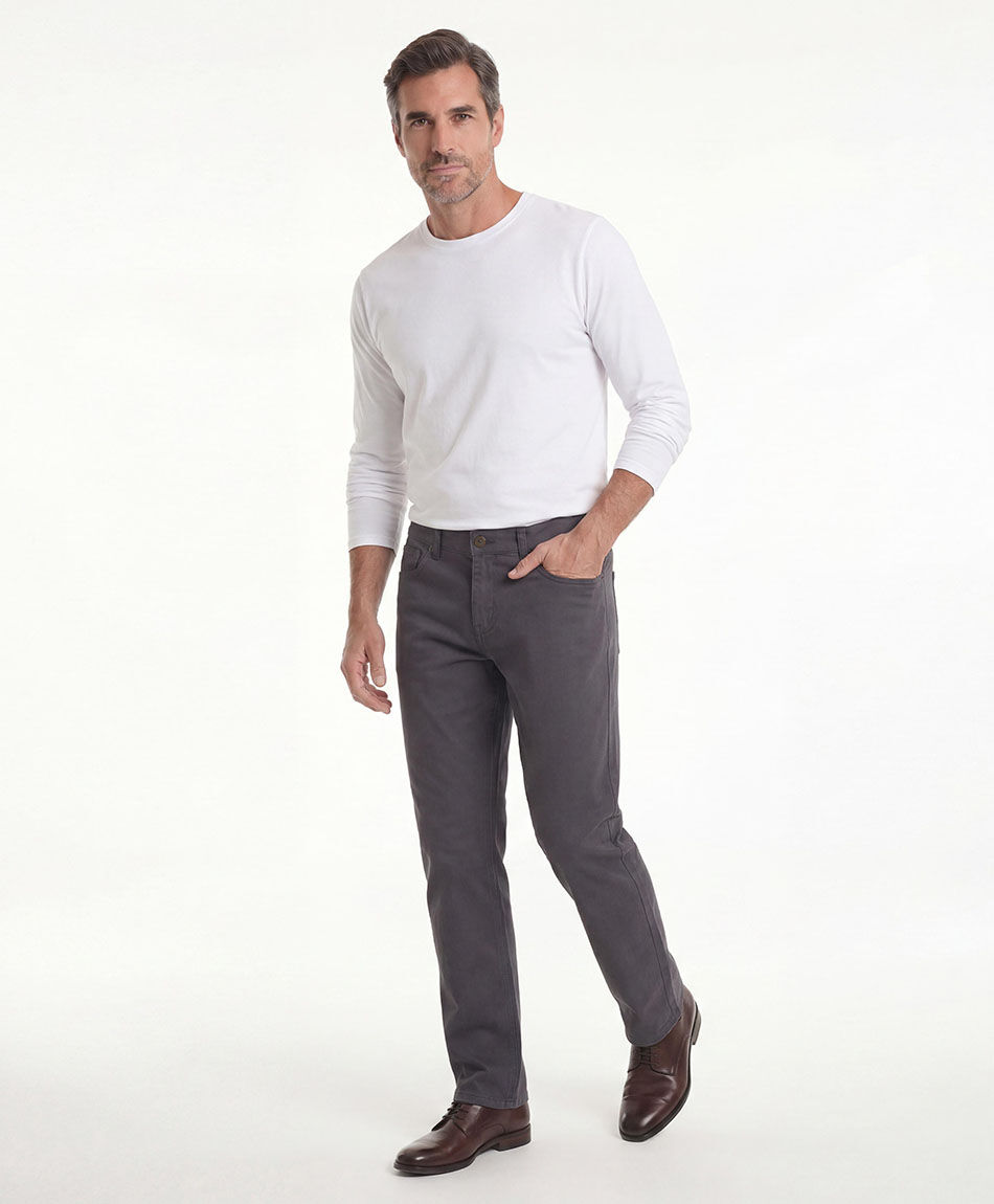 Pantal&oacute;n hombre b&aacute;sico gris