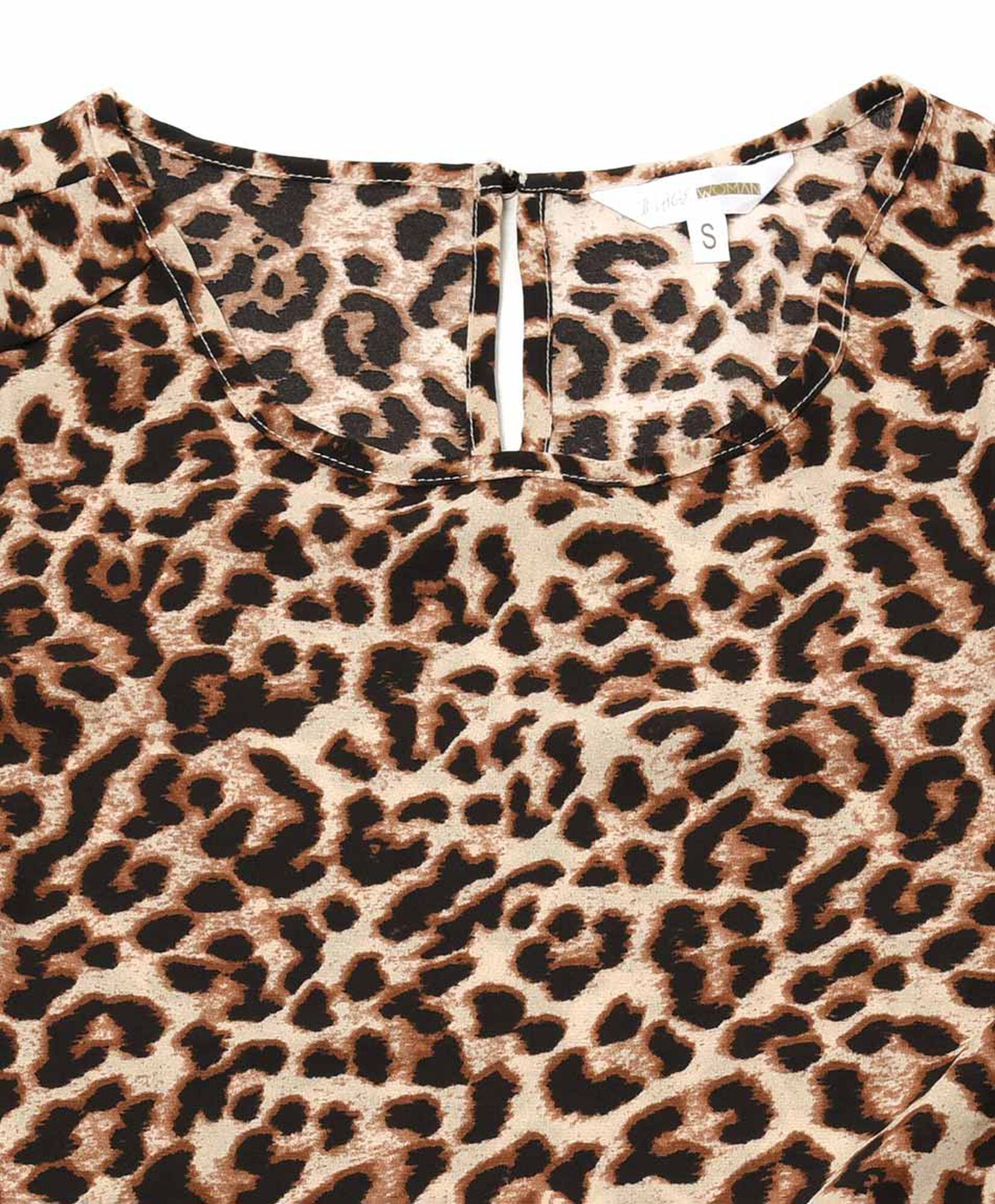 Blusa mujer animal print media manga Blusa mujer animal print media manga