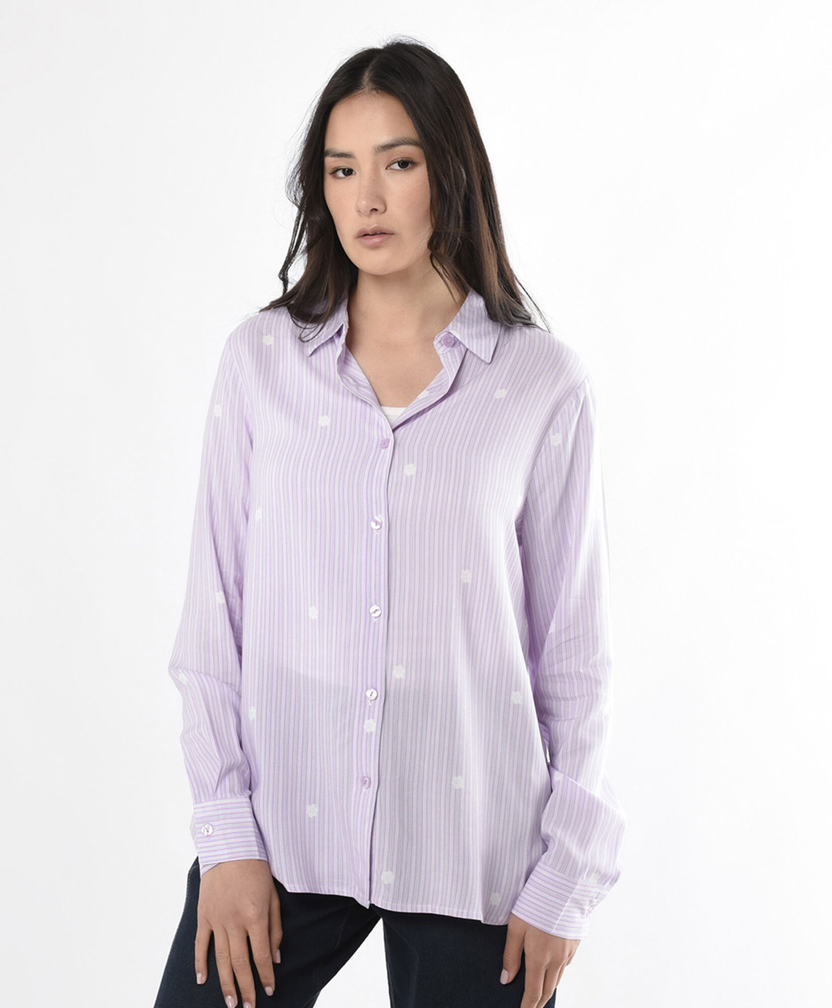 Blusa mujer líneas flores Blusa mujer líneas flores