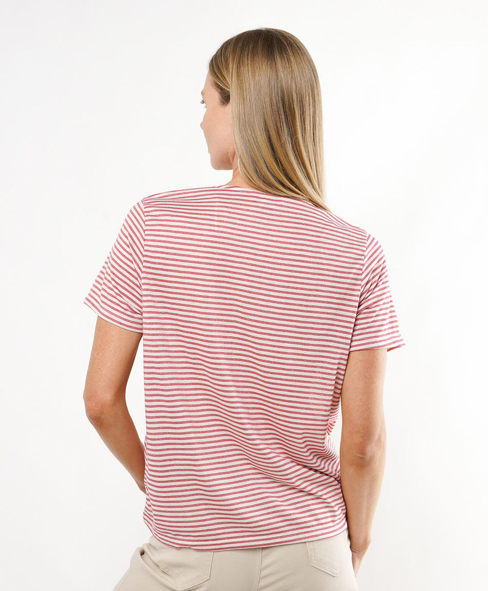 Polera mujer líneas brillos Polera mujer líneas brillos