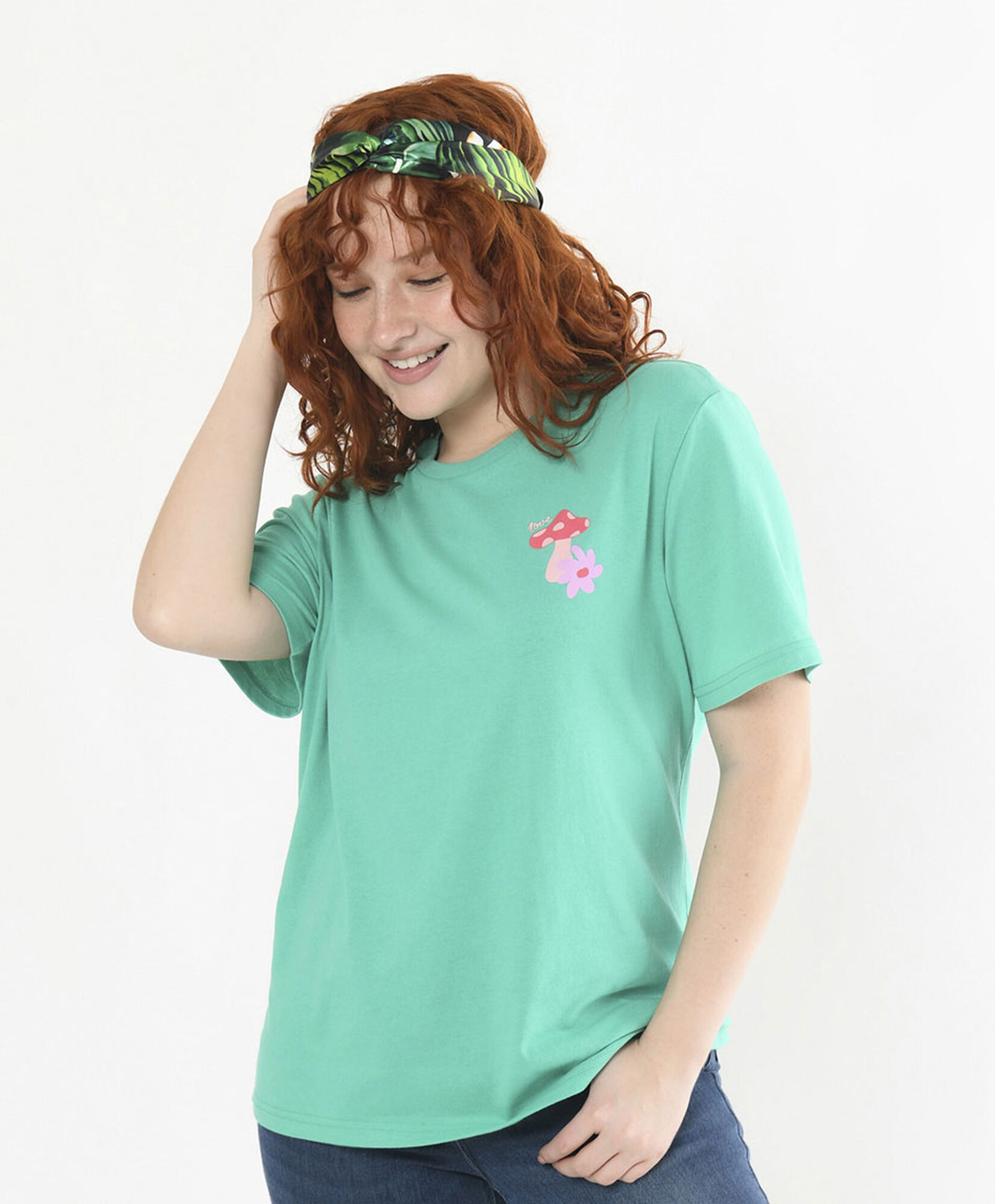 Polera mujer espalda estampada Polera mujer espalda estampada