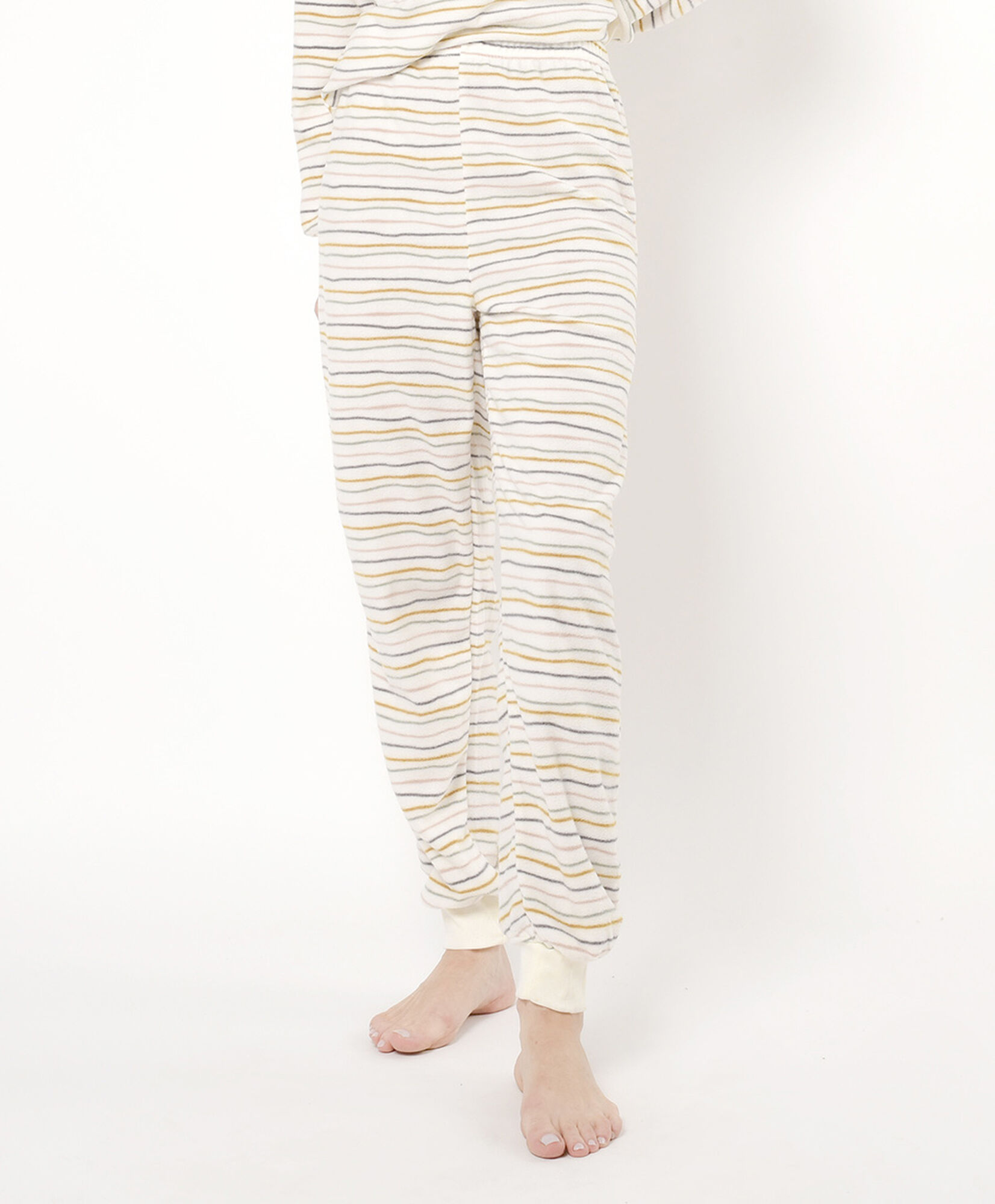 Pijama mujer micro polar rayas Pijama mujer micro polar rayas