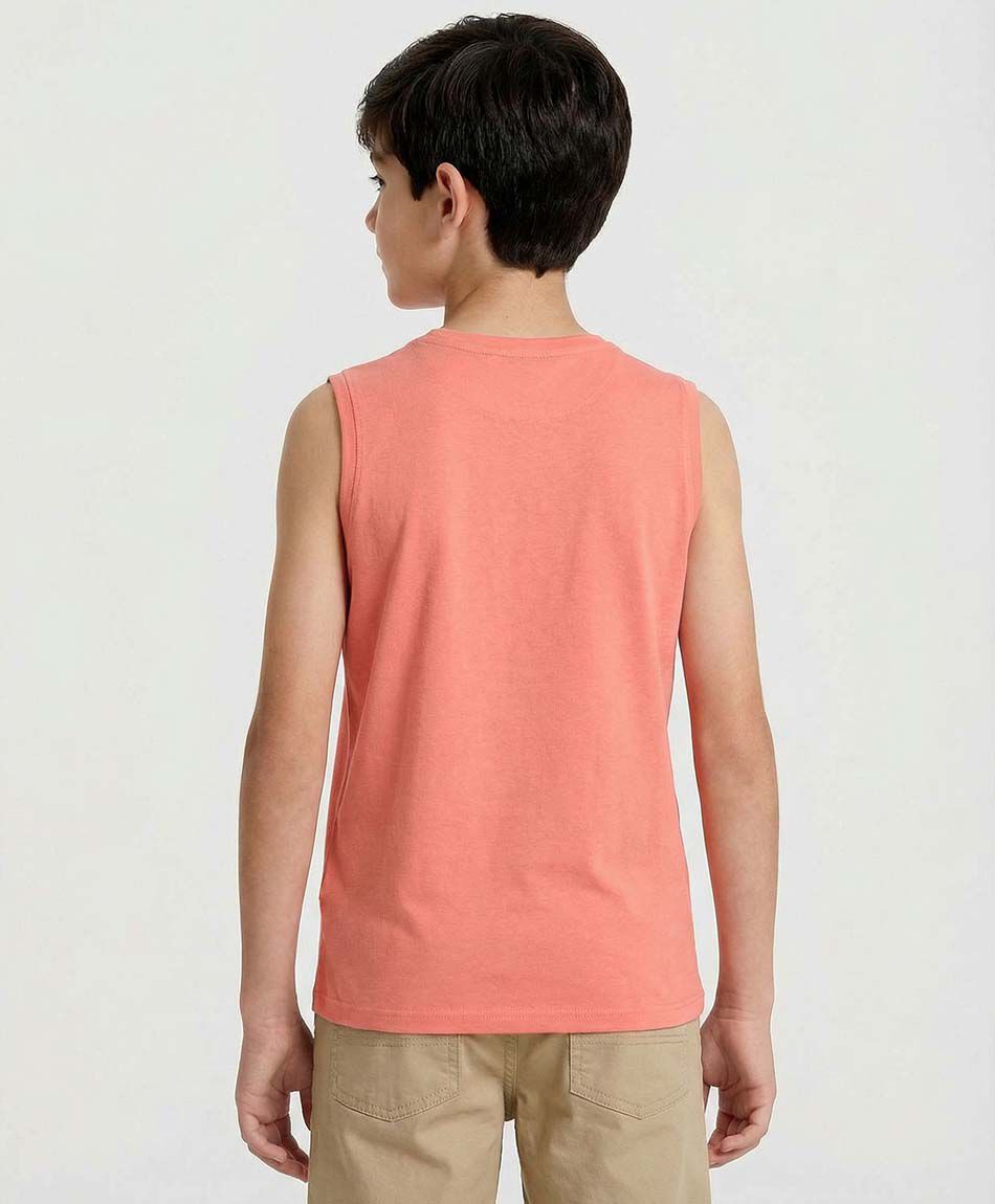 Polera ni&ntilde;o chilling sin mangas