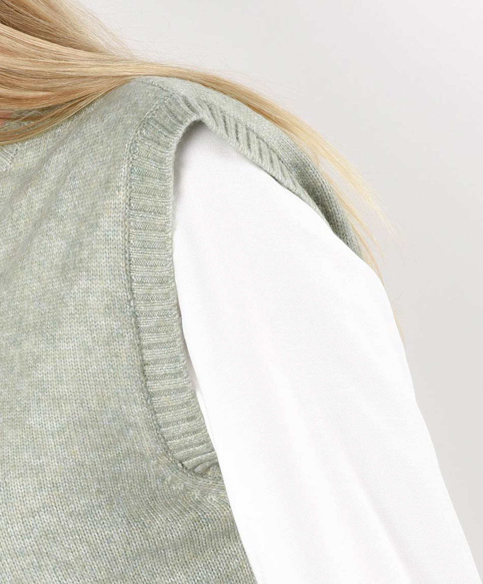 Sweater mujer liso sin mangas verde Sweater mujer liso sin mangas verde