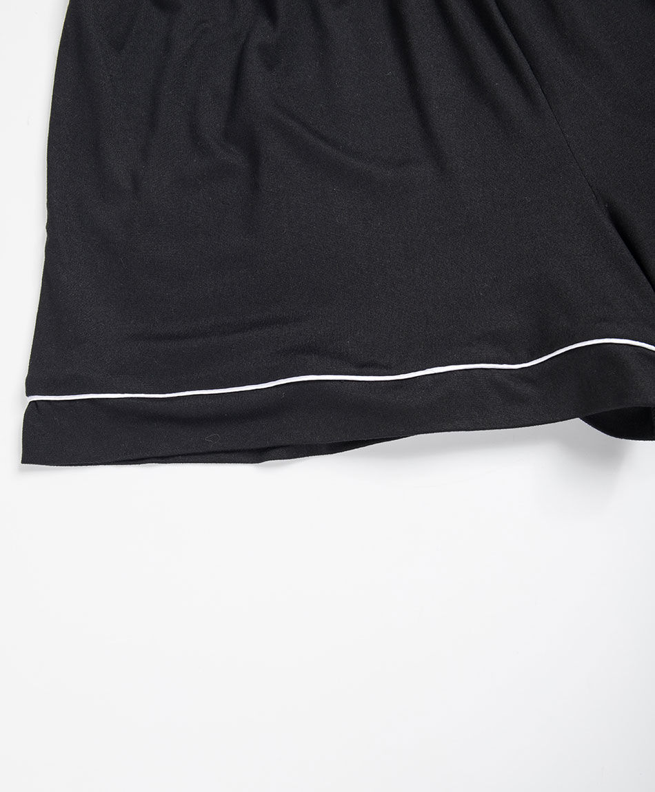Pijama mujer camisero short black