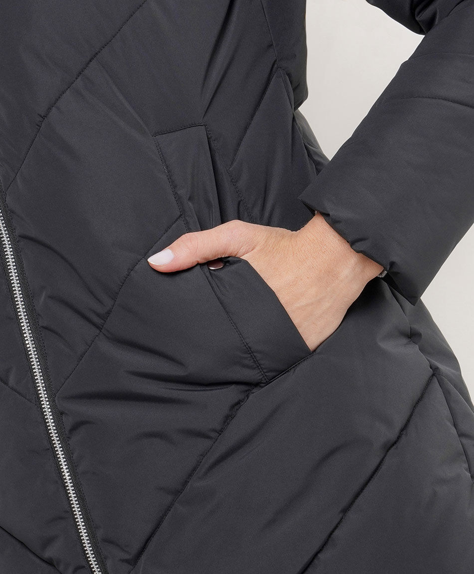 Parka mujer larga cierre