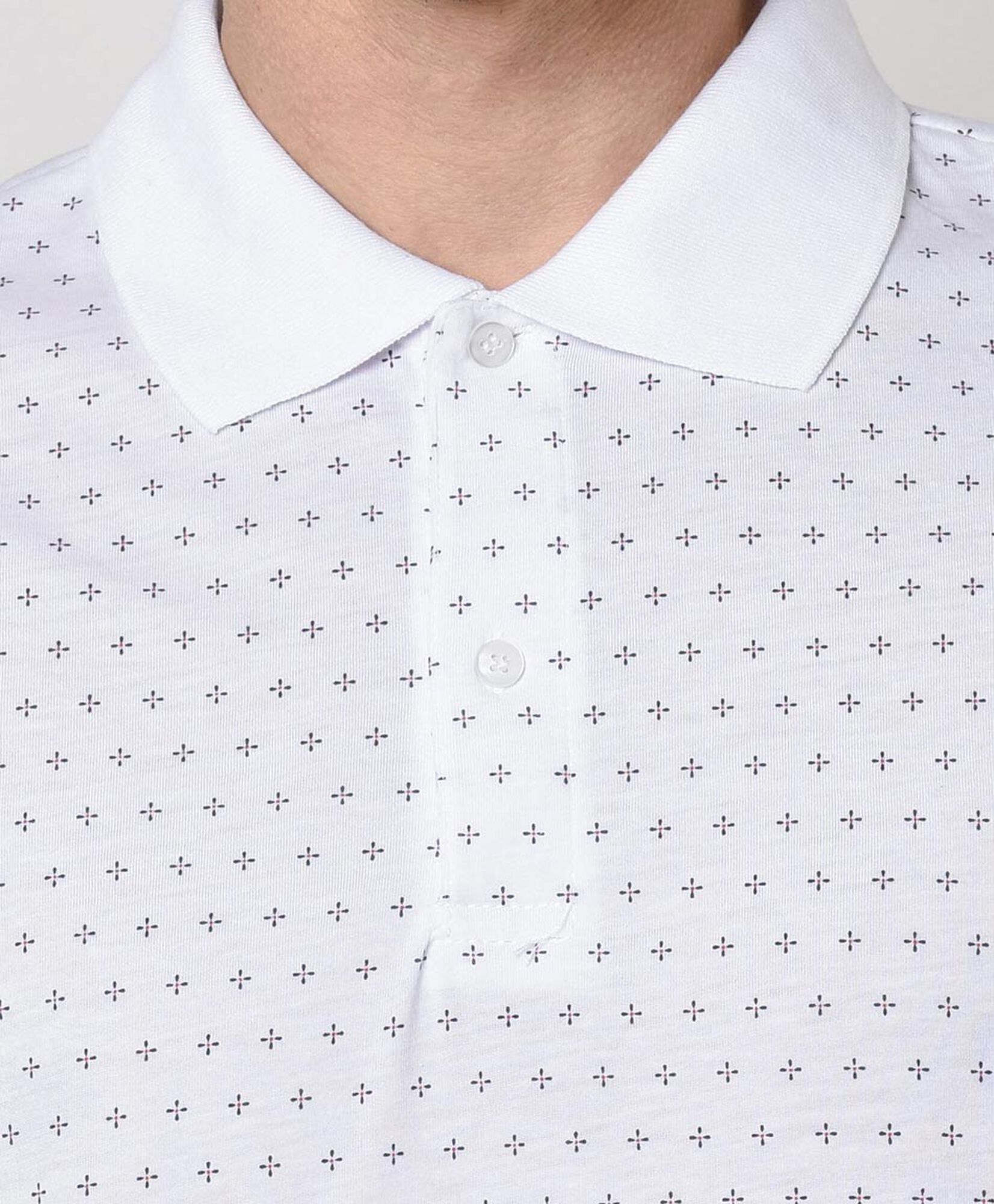 Polera hombre cruces cuello piqué Polera hombre cruces cuello piqué