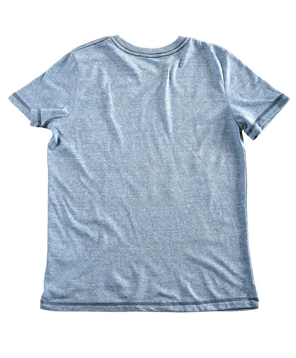 Polera melange estampada