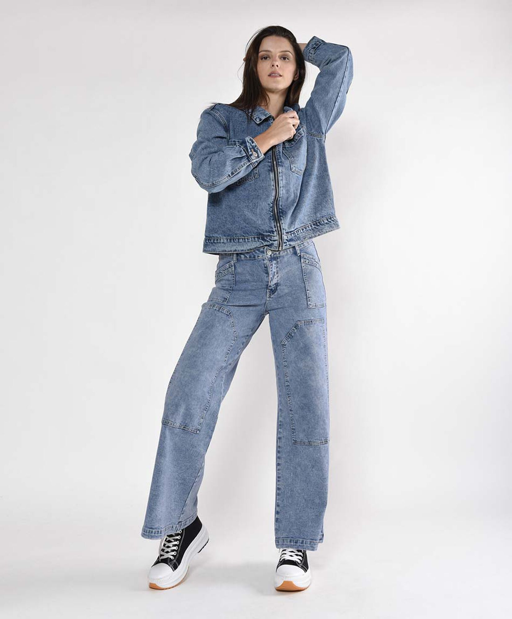 Jeans mujer wide parches Jeans mujer wide parches