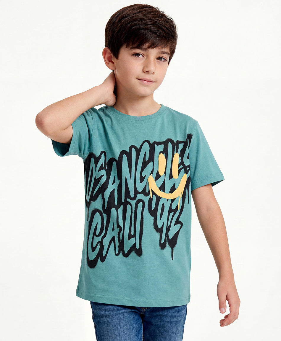 Polera ni&ntilde;o frase graffiti