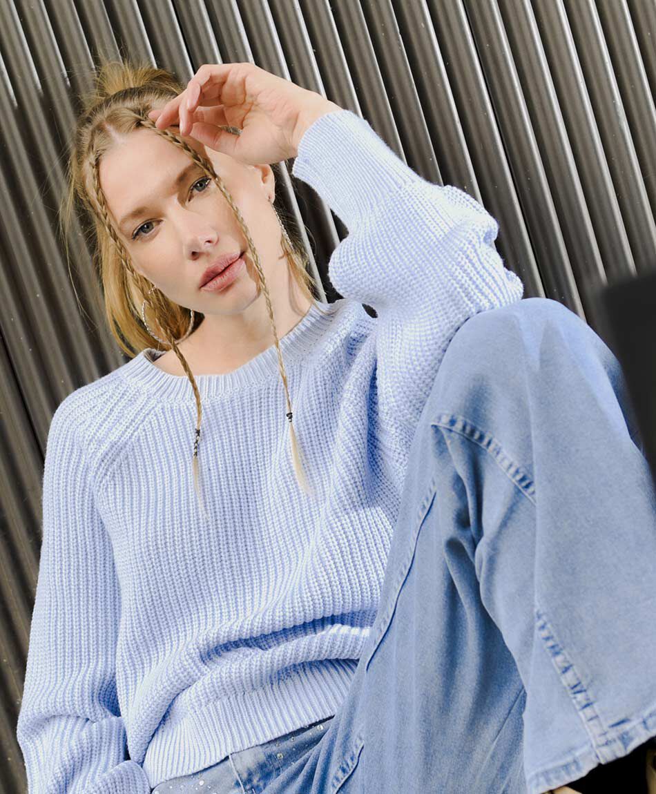 Sweater mujer punto el&aacute;stico