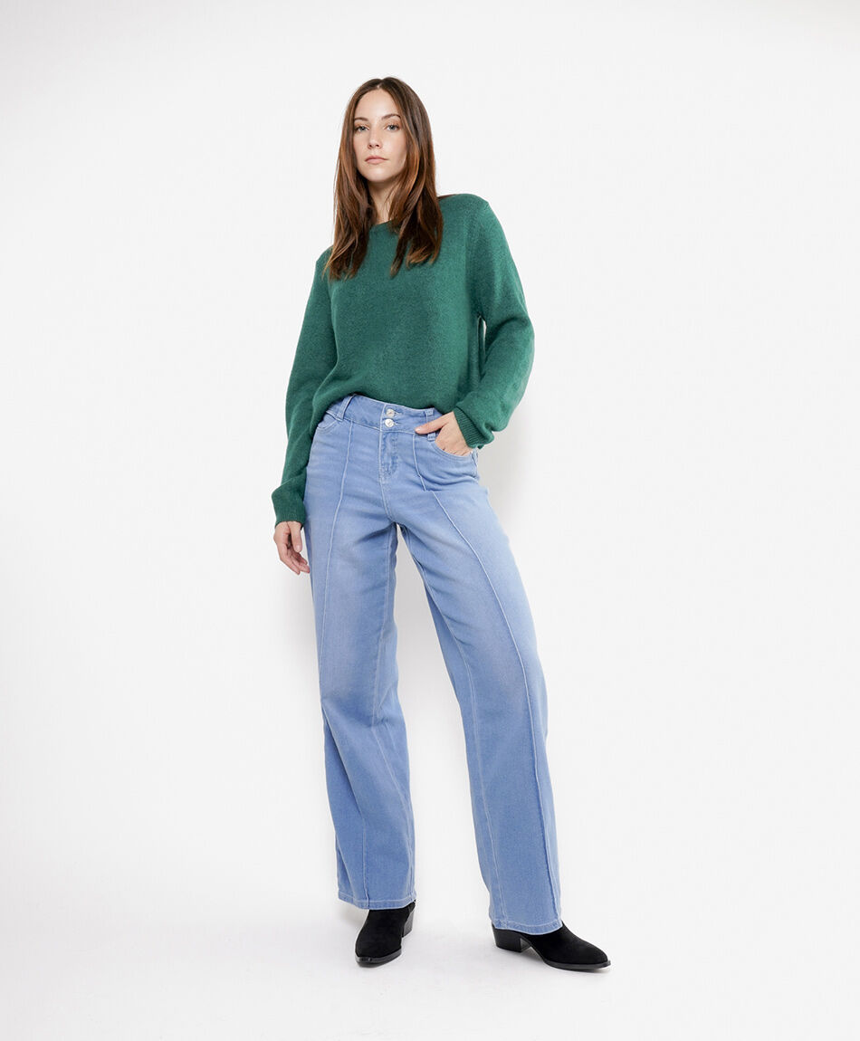 Jeans mujer costuras vesticales