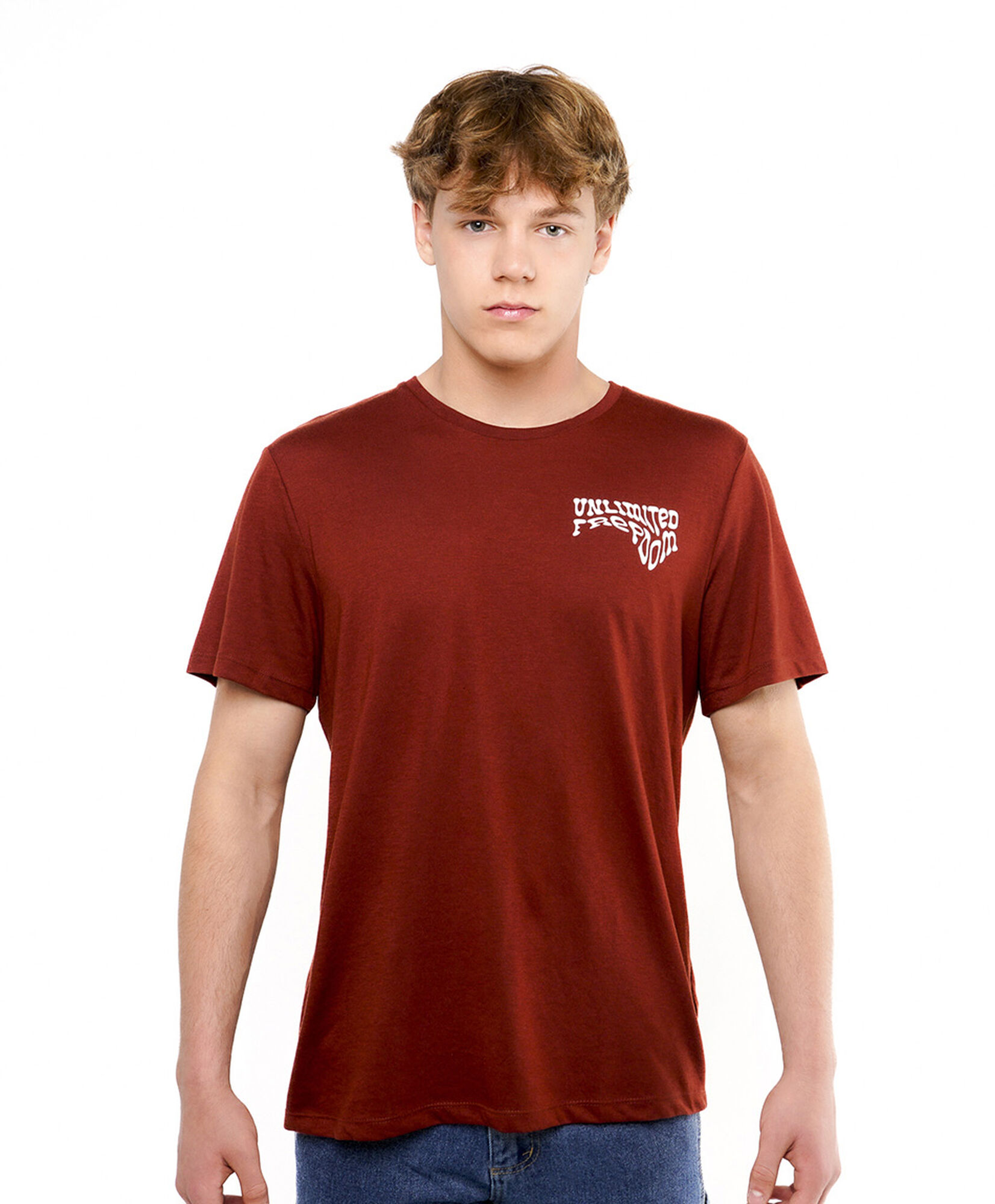Polera hombre doble estampado freedom Polera hombre doble estampado freedom
