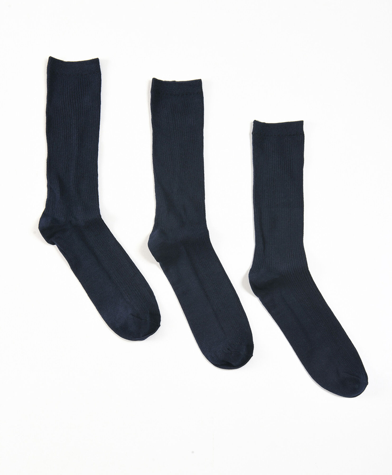 Pack 3 calcetines escolares largos líneas azul Pack 3 calcetines escolares largos líneas azul