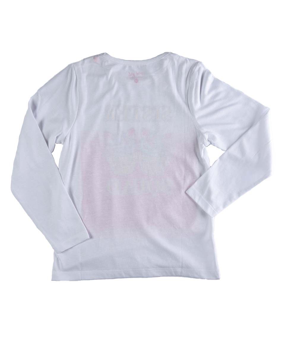 Polera manga larga cuello redondo