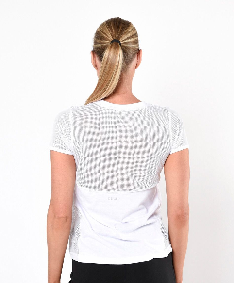 Polera deportiva mujer mesh