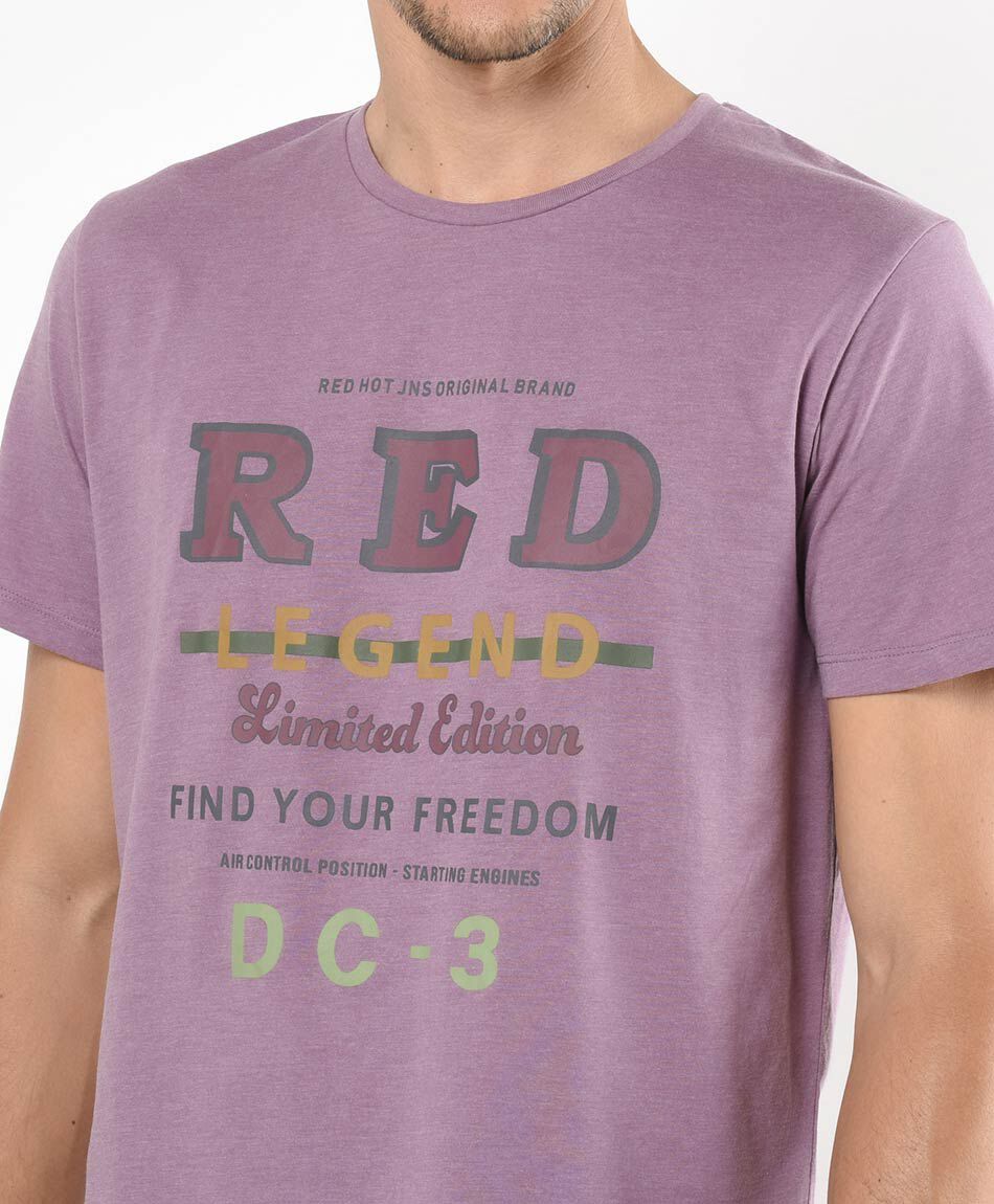 Polera hombre estampado vintage