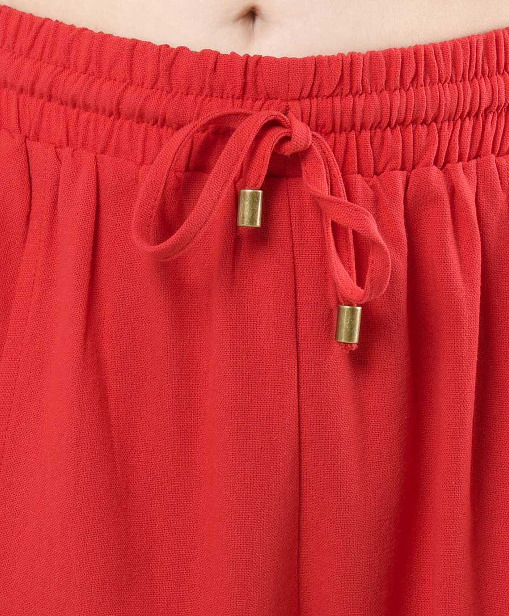 Short mujer lino rojo Short mujer lino rojo