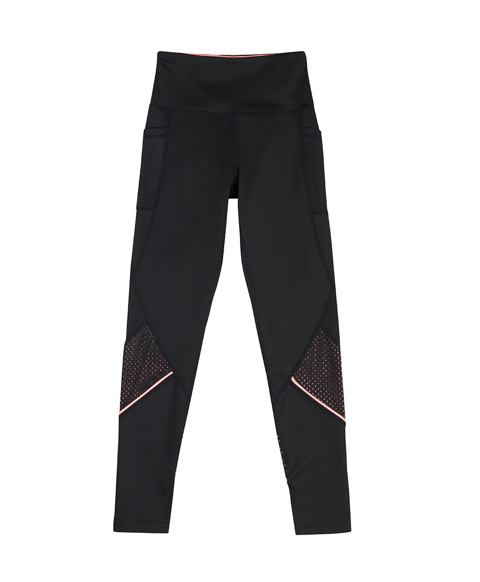 Calza deportiva mujer malla bicolor