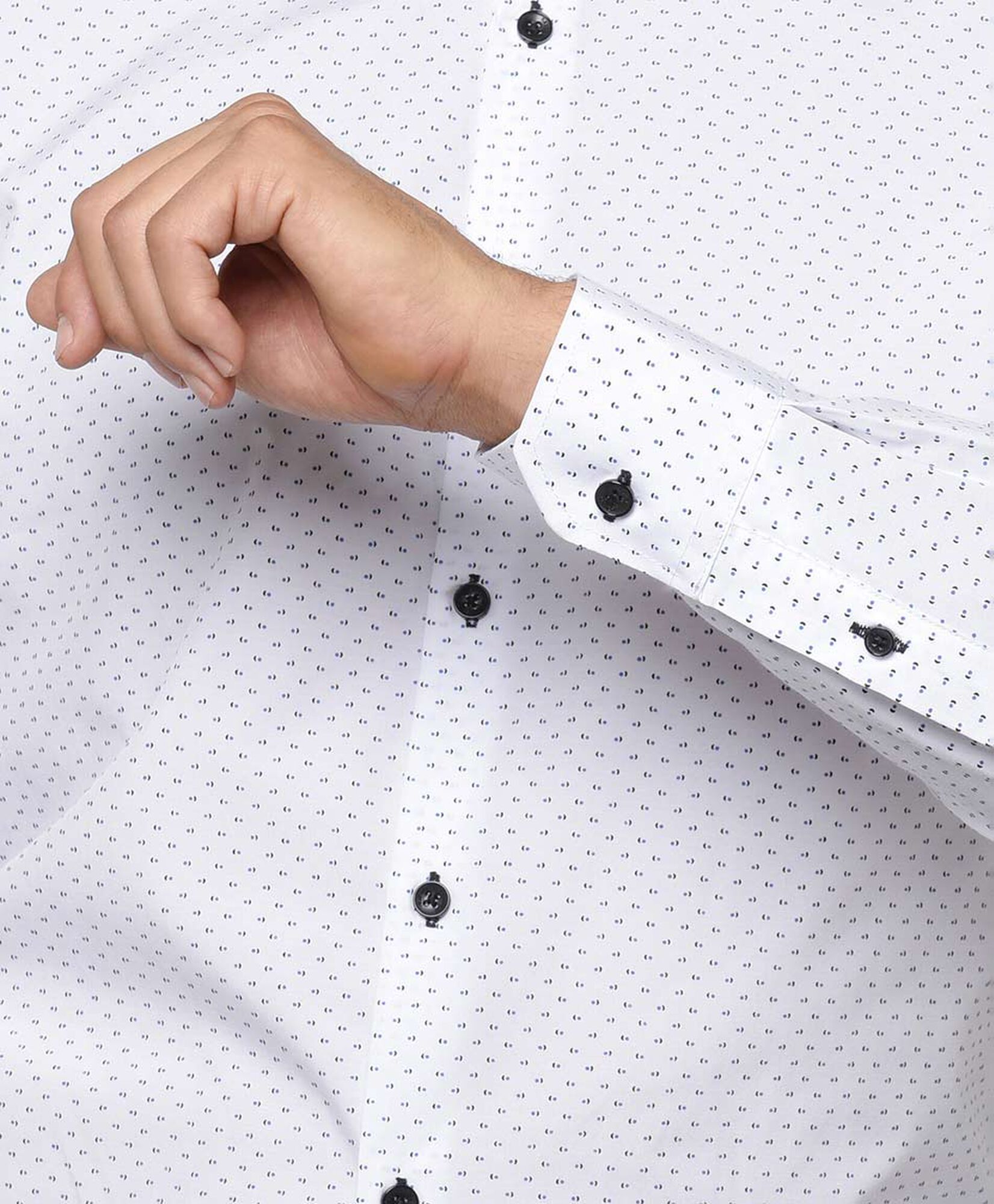 Camisa hombre blanca puntos Camisa hombre blanca puntos