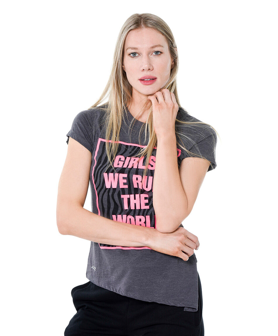 Polera deportiva print