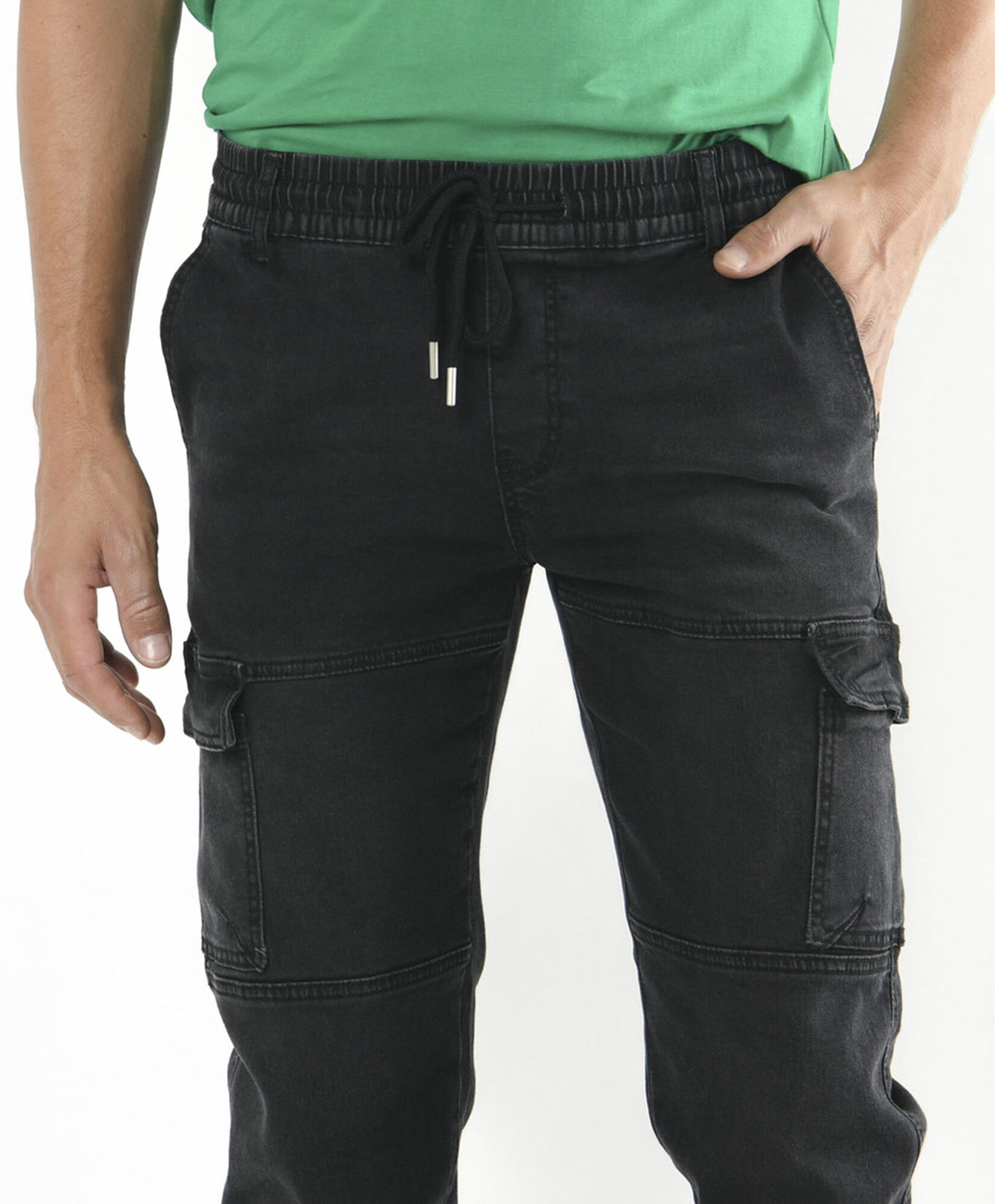 Jeans hombre jogger gris oscuro Jeans hombre jogger gris oscuro