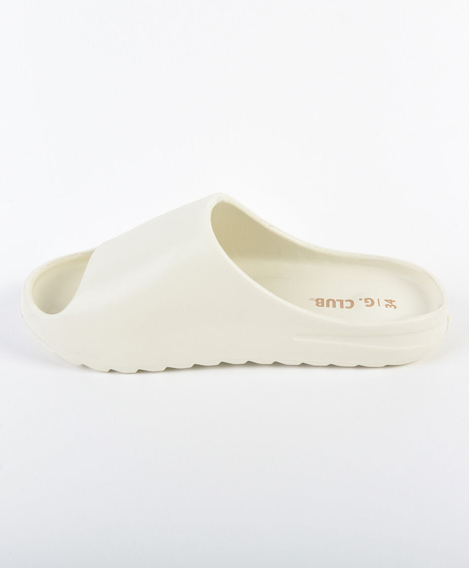 Sandalia infantil slide beige