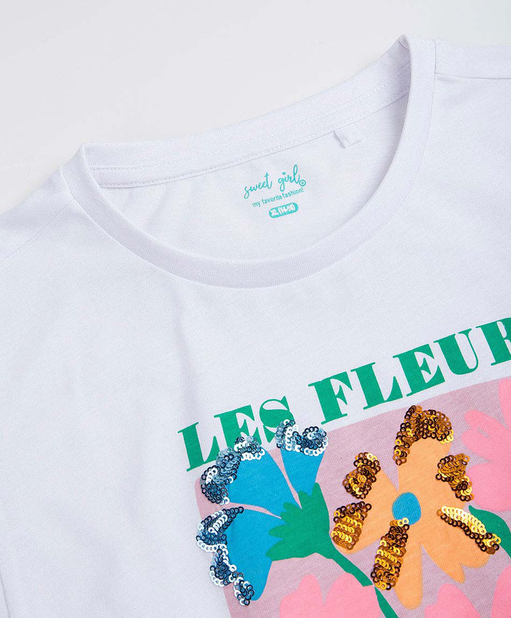 Polera niña flores Polera niña flores