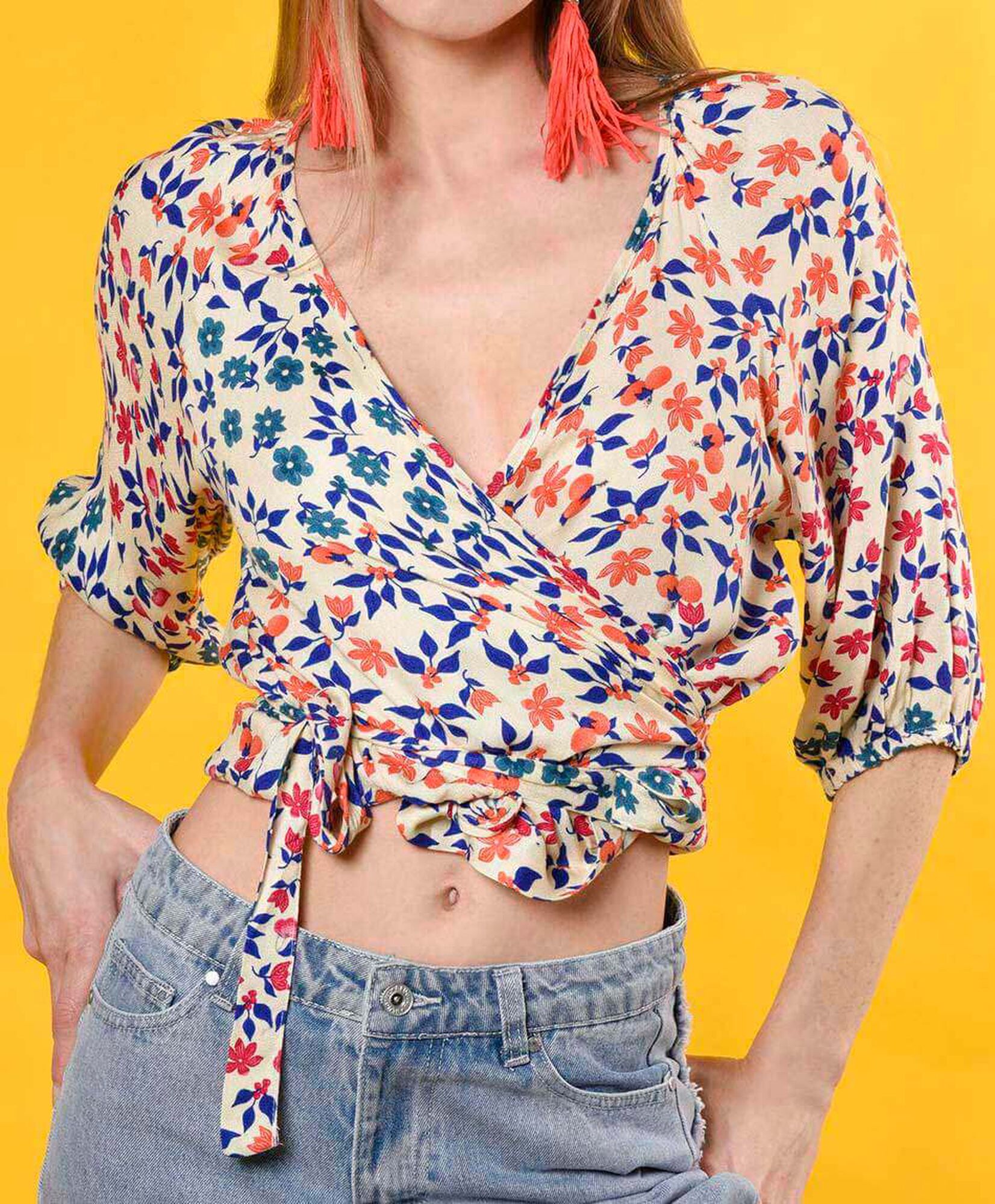 Blusa mangas 3/4 Blusa mangas 3/4