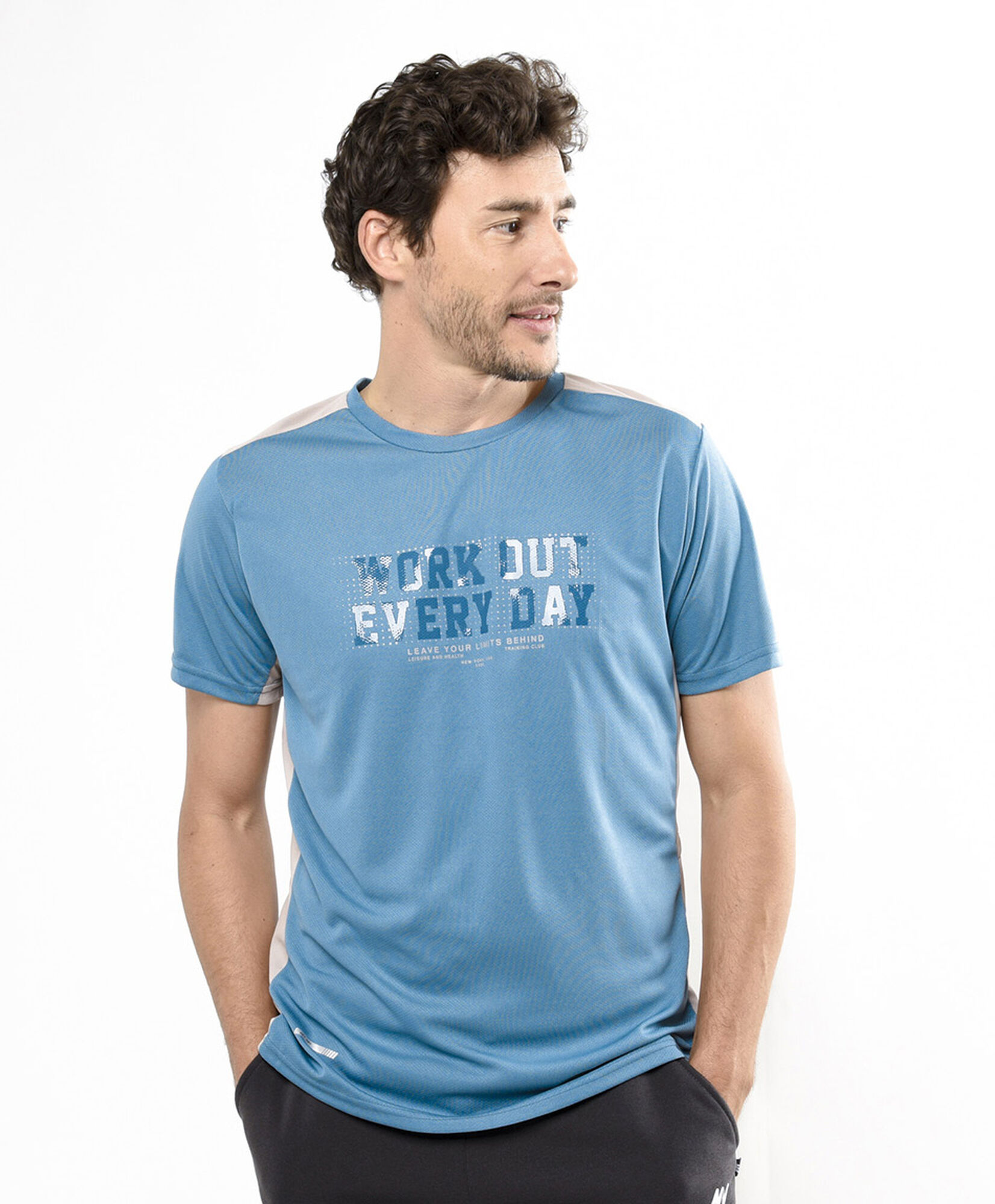 Polera deportiva hombre frase malla Polera deportiva hombre frase malla