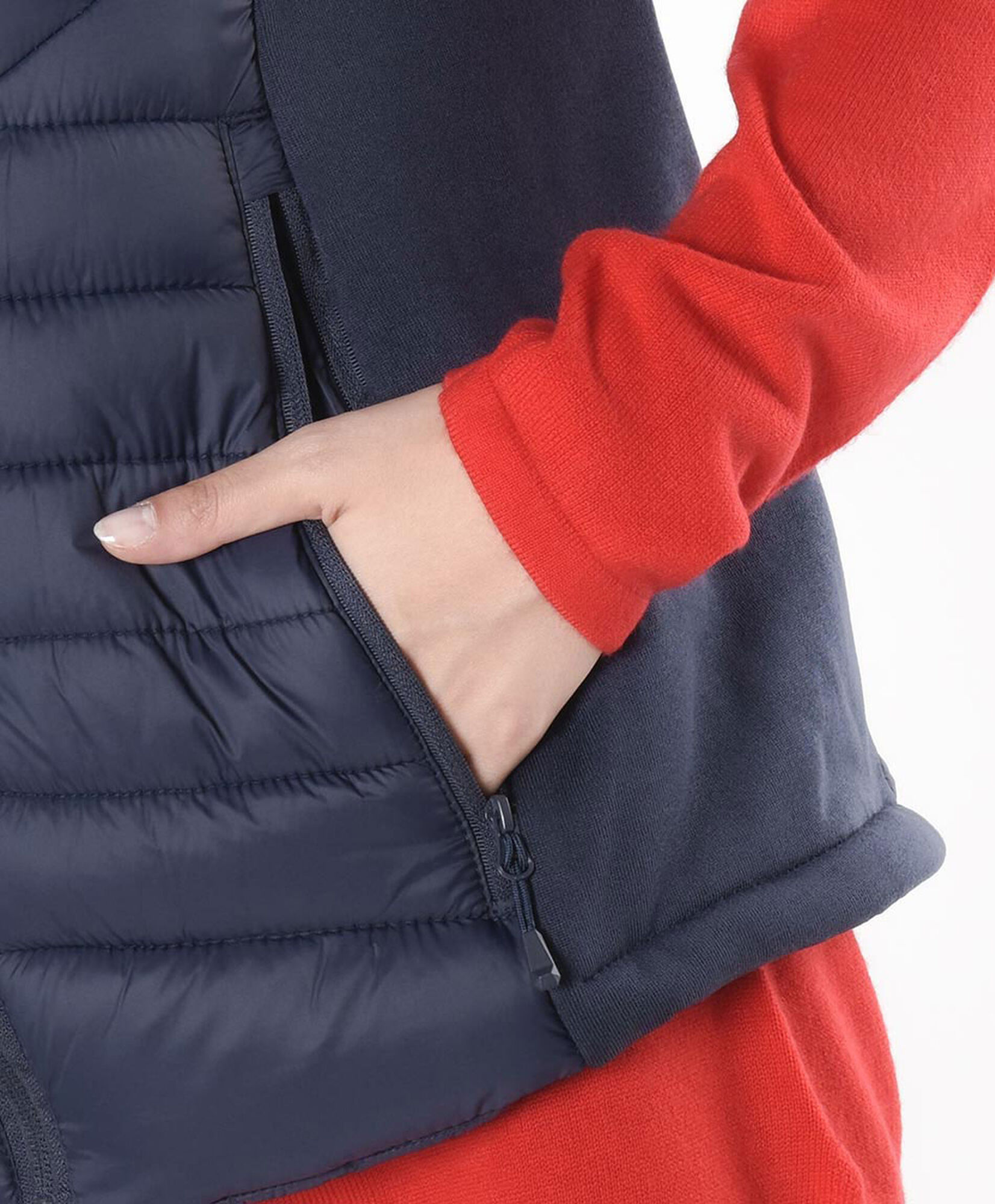 Parka mujer mix sin mangas Parka mujer mix sin mangas