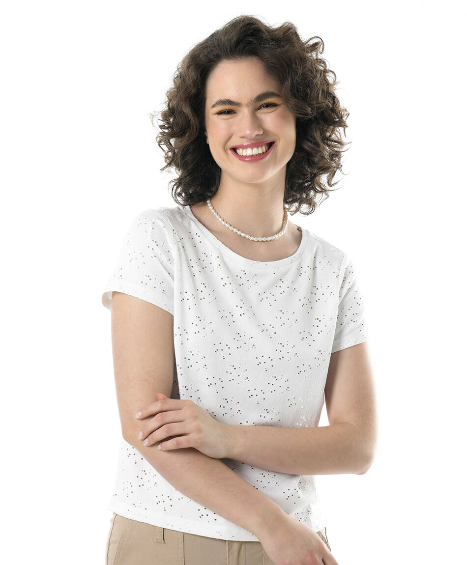 Polera mujer calada