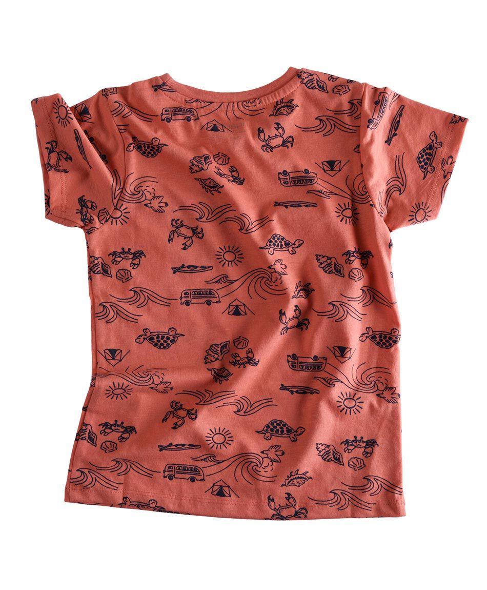Polera manga corta cuello redondo