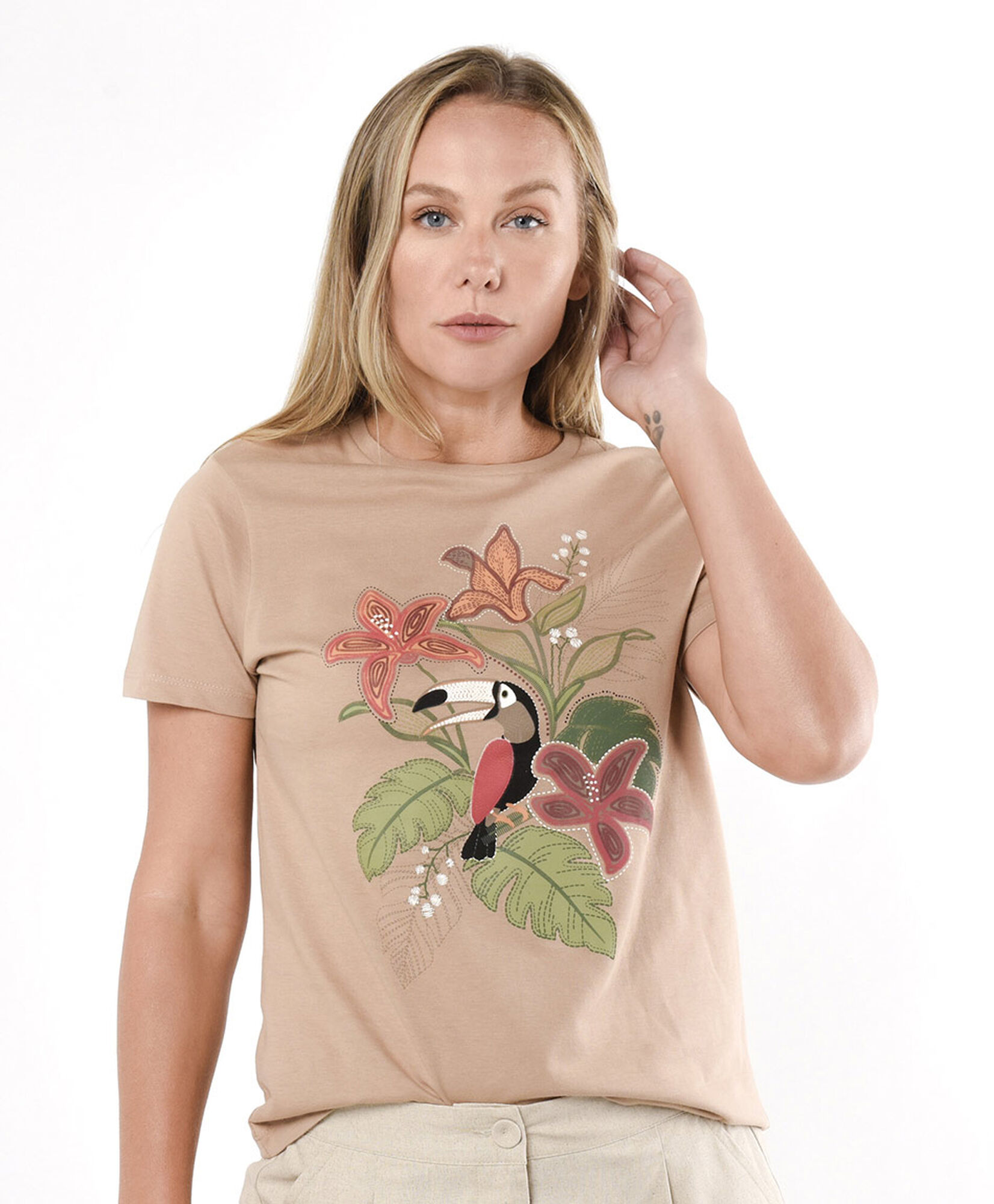 Polera mujer tropical tucán Polera mujer tropical tucán