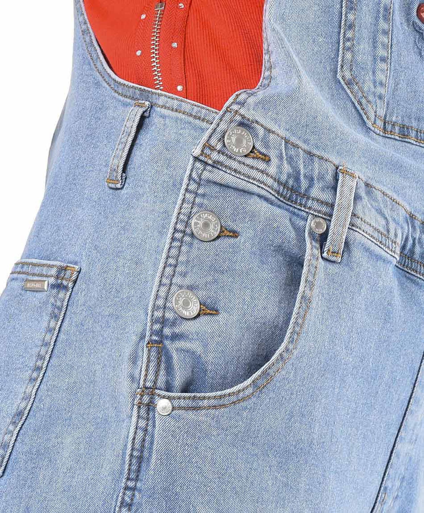 Enterito mujer denim bordado Enterito mujer denim bordado