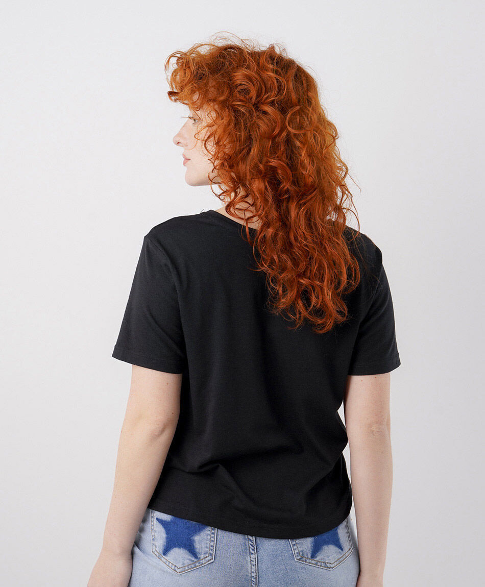 Polera mujer cl&aacute;sica negra